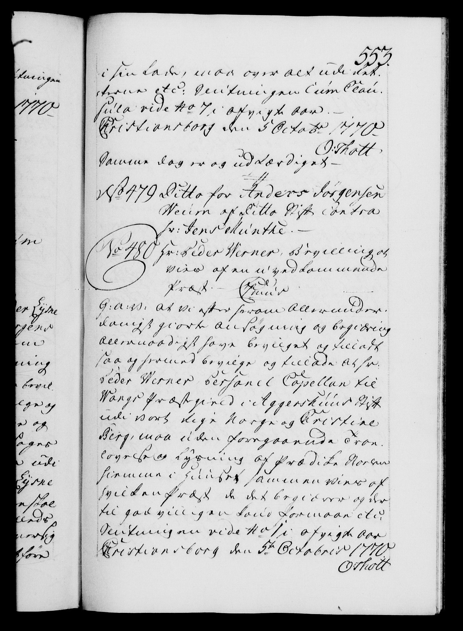 Danske Kanselli 1572-1799, AV/RA-EA-3023/F/Fc/Fca/Fcaa/L0044: Norske registre, 1769-1771, p. 553a