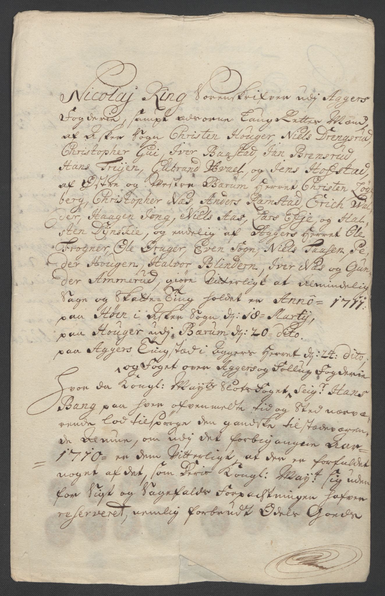 Rentekammeret inntil 1814, Reviderte regnskaper, Fogderegnskap, RA/EA-4092/R10/L0448: Fogderegnskap Aker og Follo, 1710-1711, p. 44