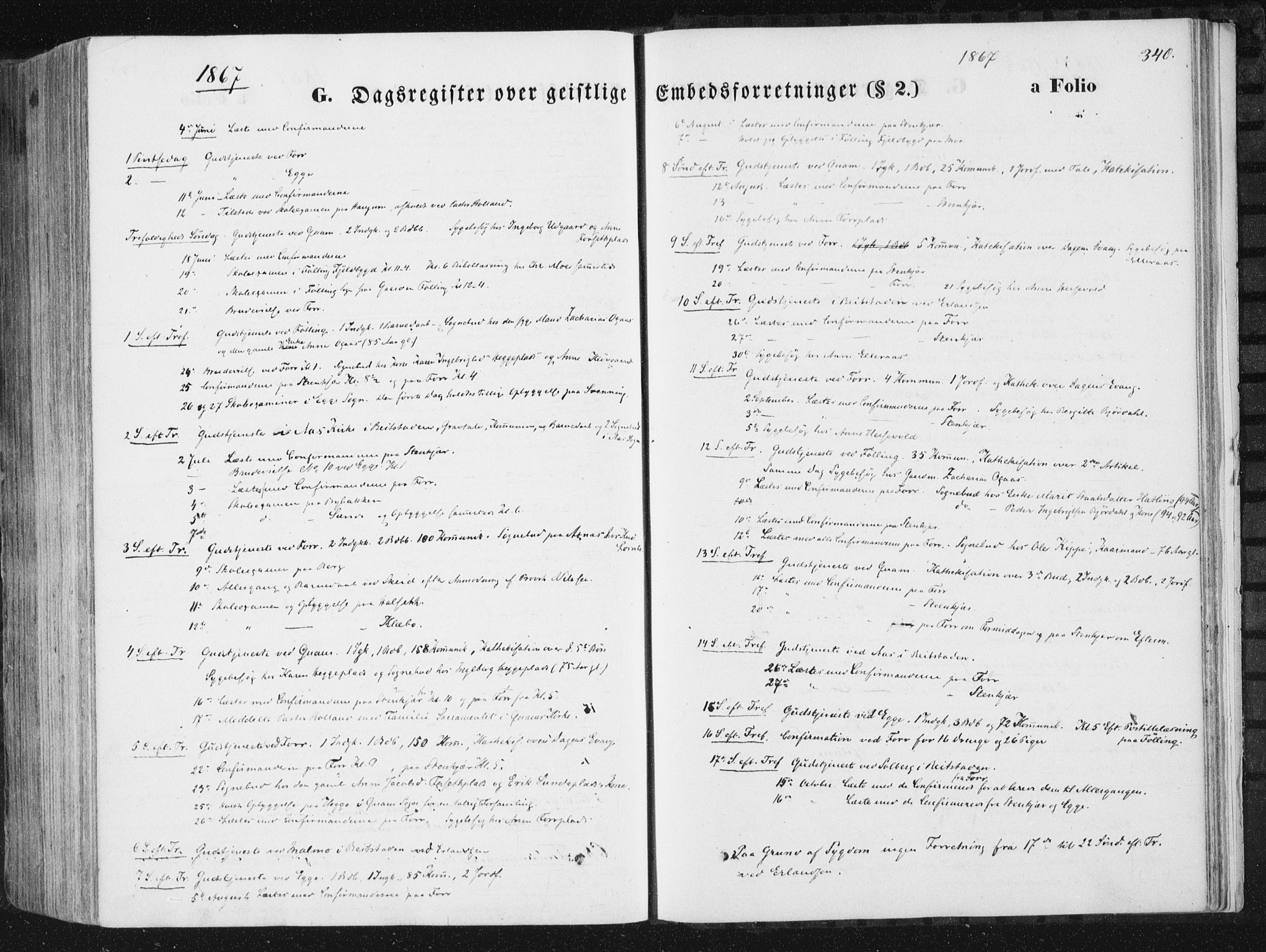 Ministerialprotokoller, klokkerbøker og fødselsregistre - Nord-Trøndelag, SAT/A-1458/746/L0447: Parish register (official) no. 746A06, 1860-1877, p. 340