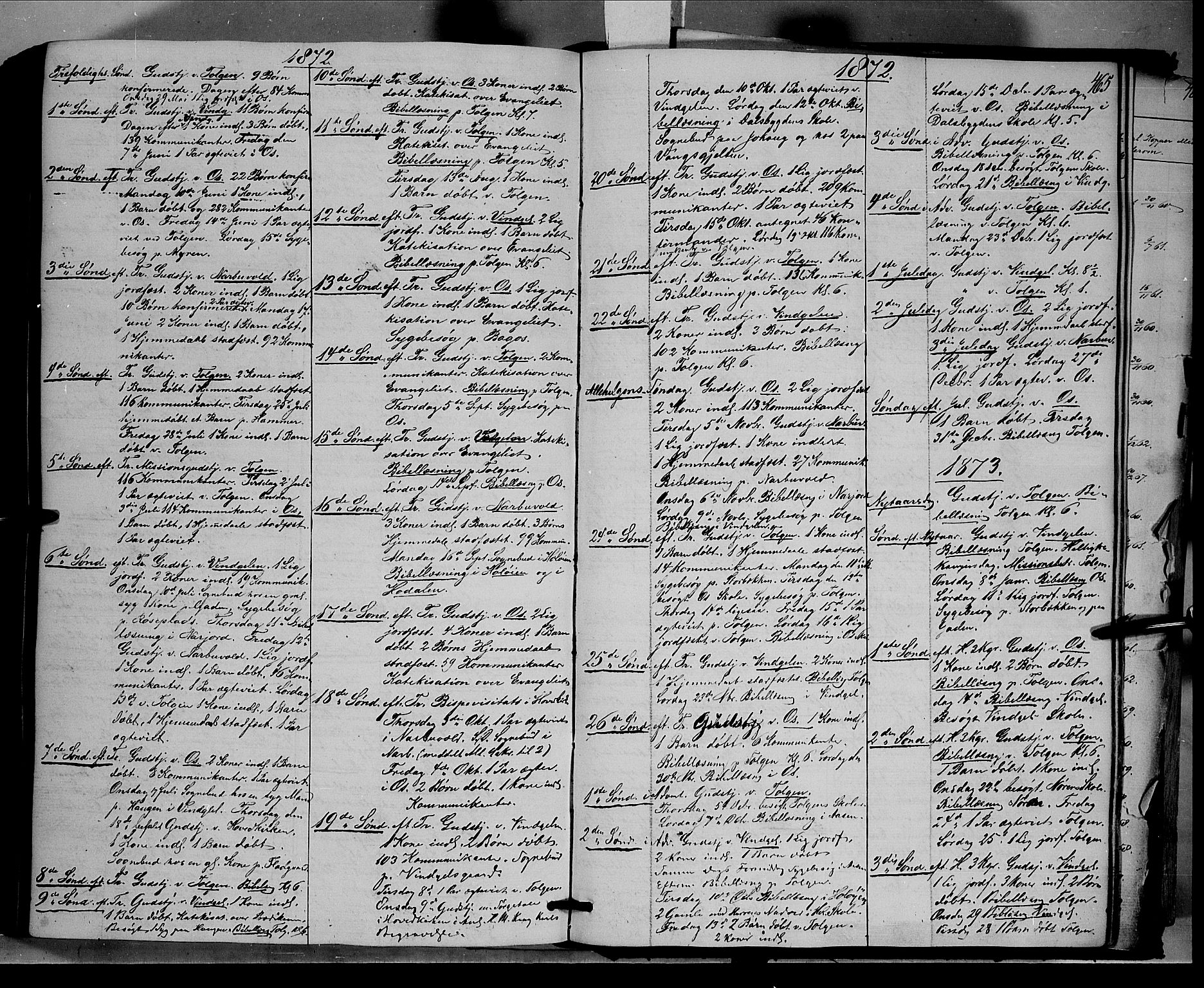 Tolga prestekontor, SAH/PREST-062/K/L0006: Parish register (official) no. 6, 1852-1876, p. 465