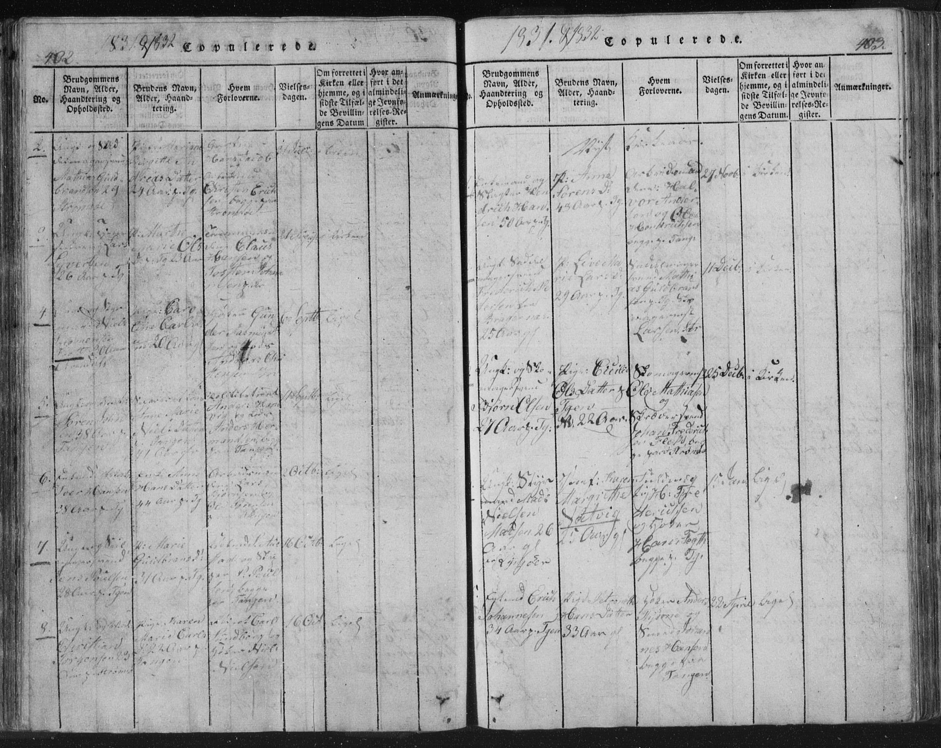 Strømsø kirkebøker, AV/SAKO-A-246/F/Fb/L0004: Parish register (official) no. II 4, 1814-1843, p. 402-403