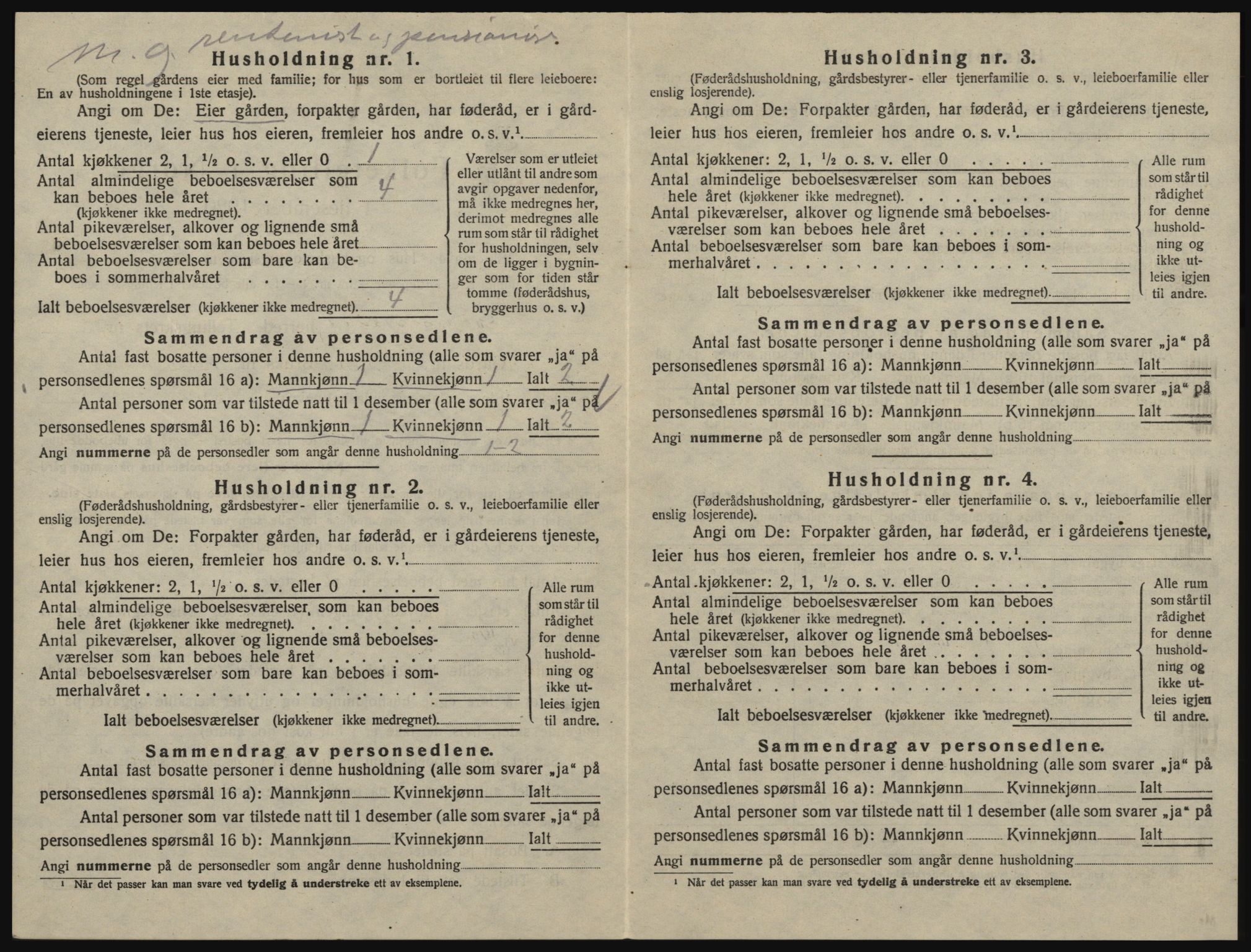 SAO, 1920 census for Glemmen, 1920, p. 1754