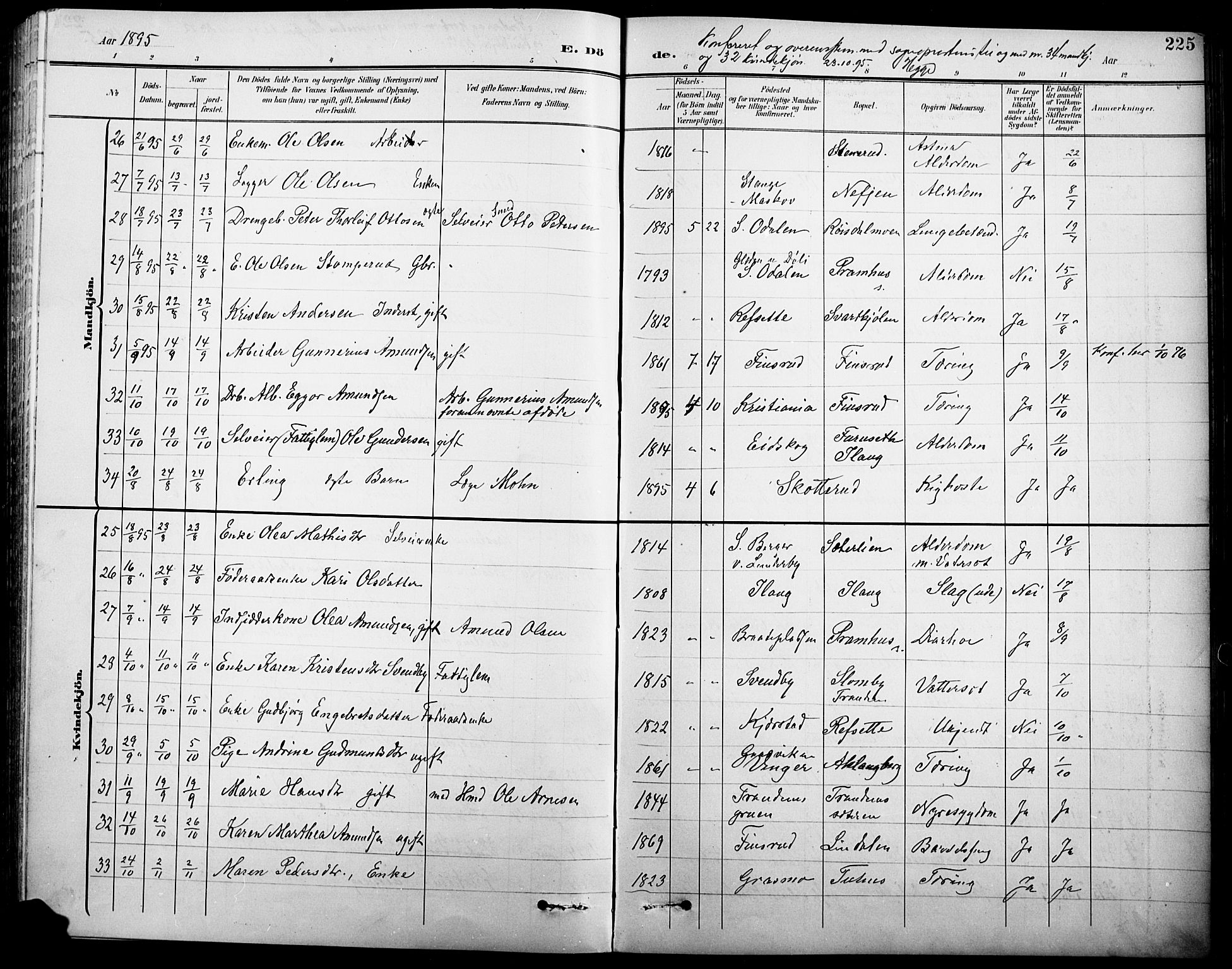 Eidskog prestekontor, AV/SAH-PREST-026/H/Ha/Hab/L0001: Parish register (copy) no. 1, 1895-1917, p. 225