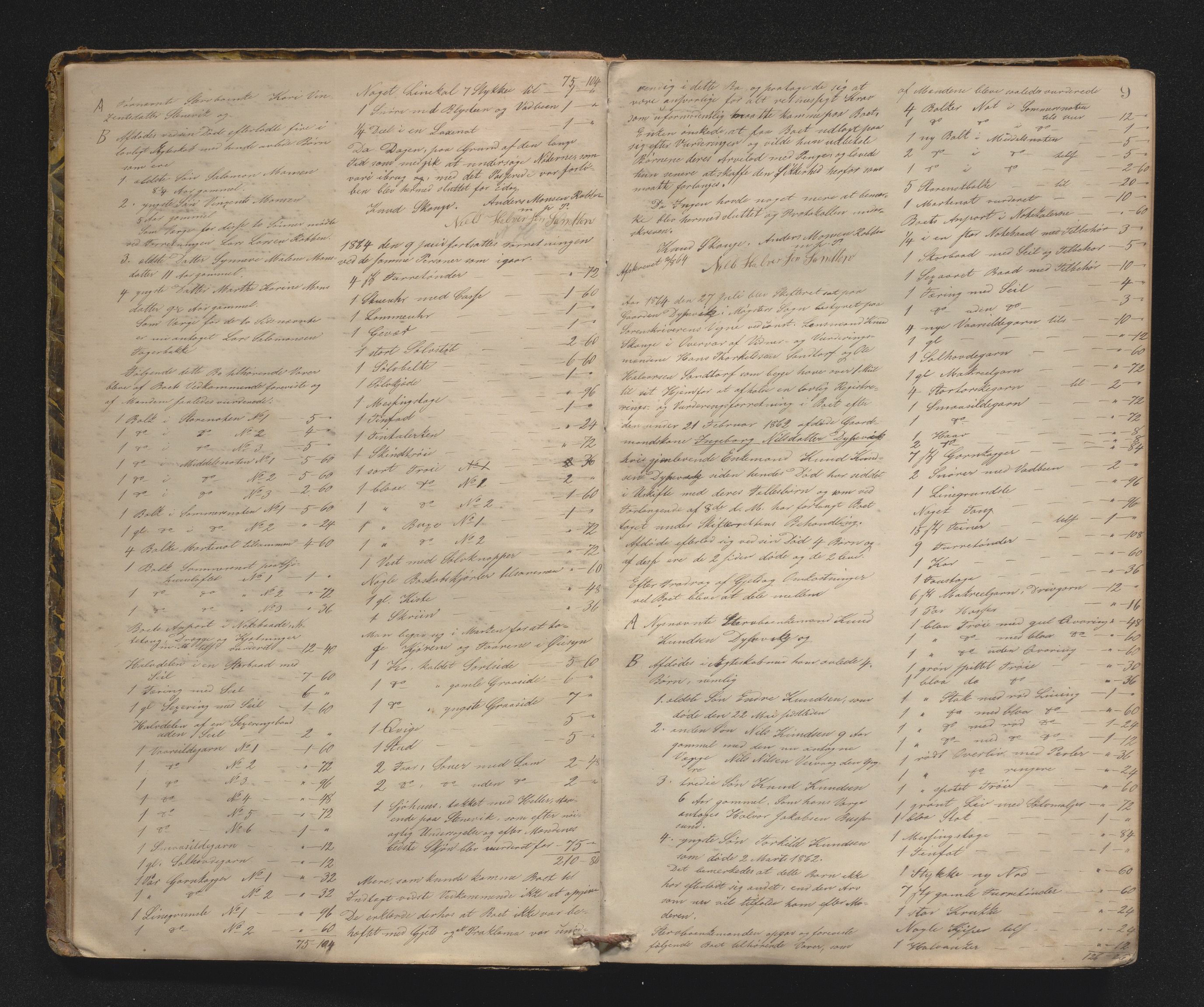 Lensmannen i Sund og Austevoll, AV/SAB-A-35201/0006/L0010: Registreringsprotokoll, 1863-1877, p. 8b-9a