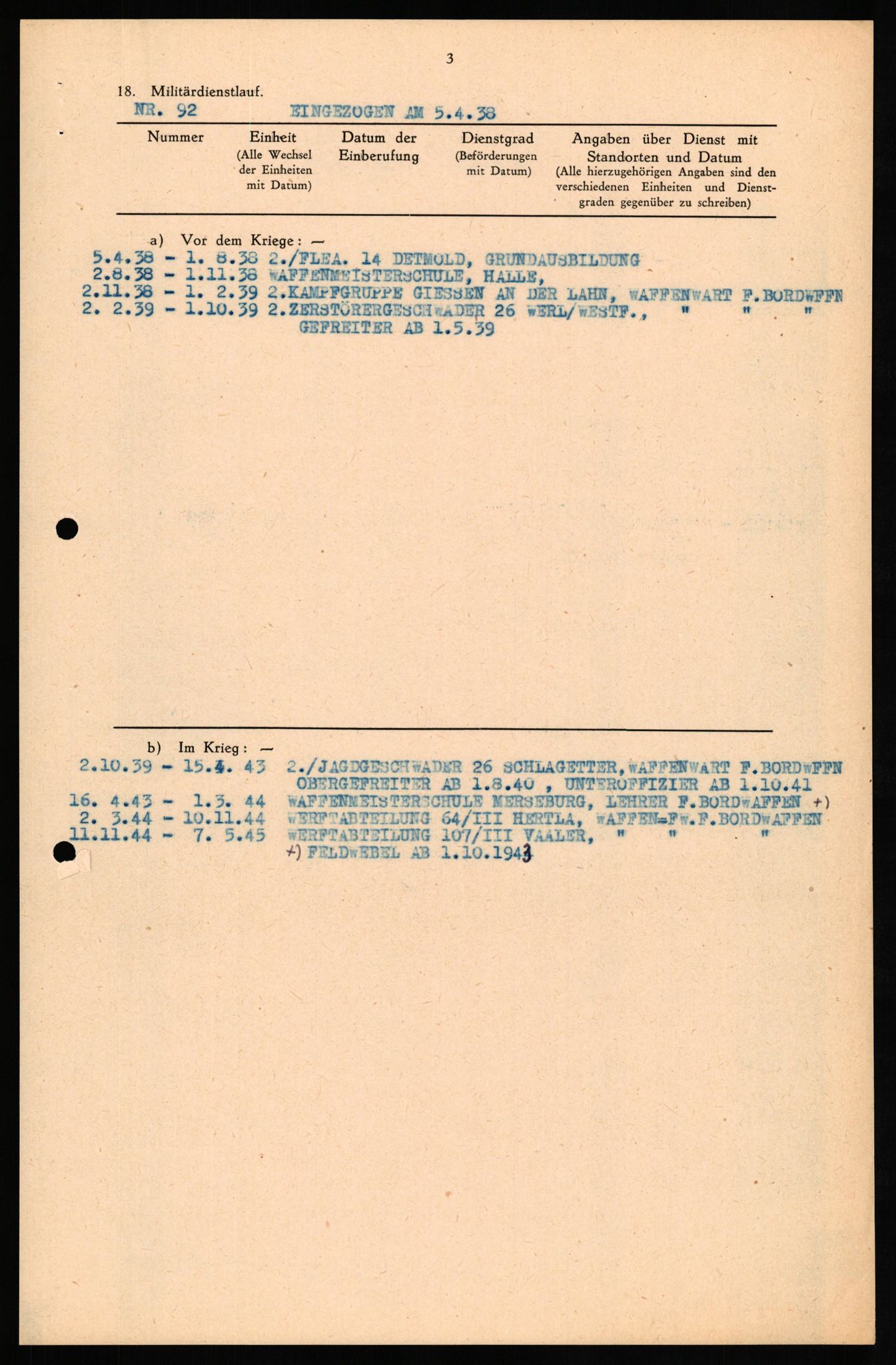 Forsvaret, Forsvarets overkommando II, AV/RA-RAFA-3915/D/Db/L0029: CI Questionaires. Tyske okkupasjonsstyrker i Norge. Tyskere., 1945-1946, p. 223