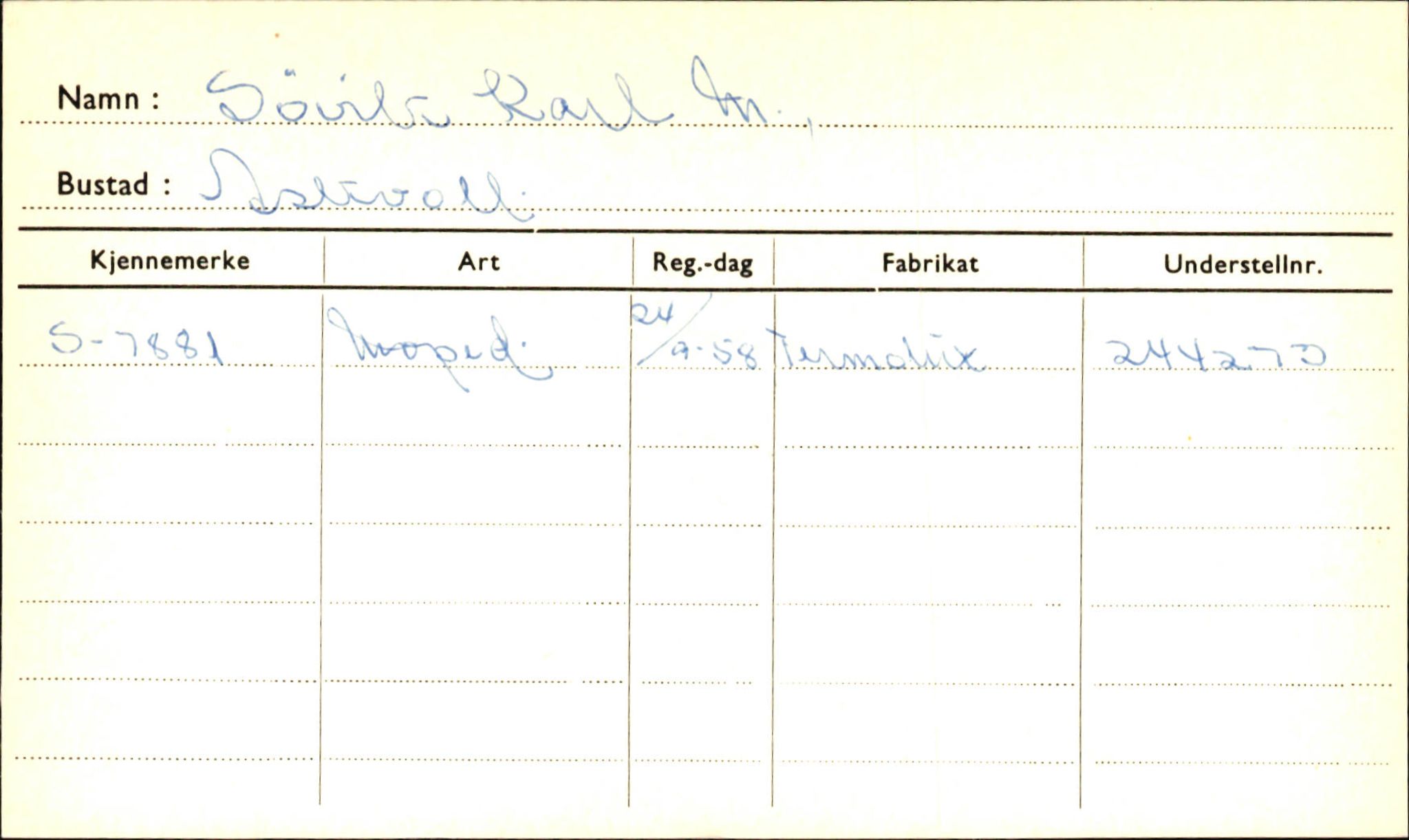 Statens vegvesen, Sogn og Fjordane vegkontor, AV/SAB-A-5301/4/F/L0002: Eigarregister Fjordane til 1.6.1961, 1930-1961, p. 106