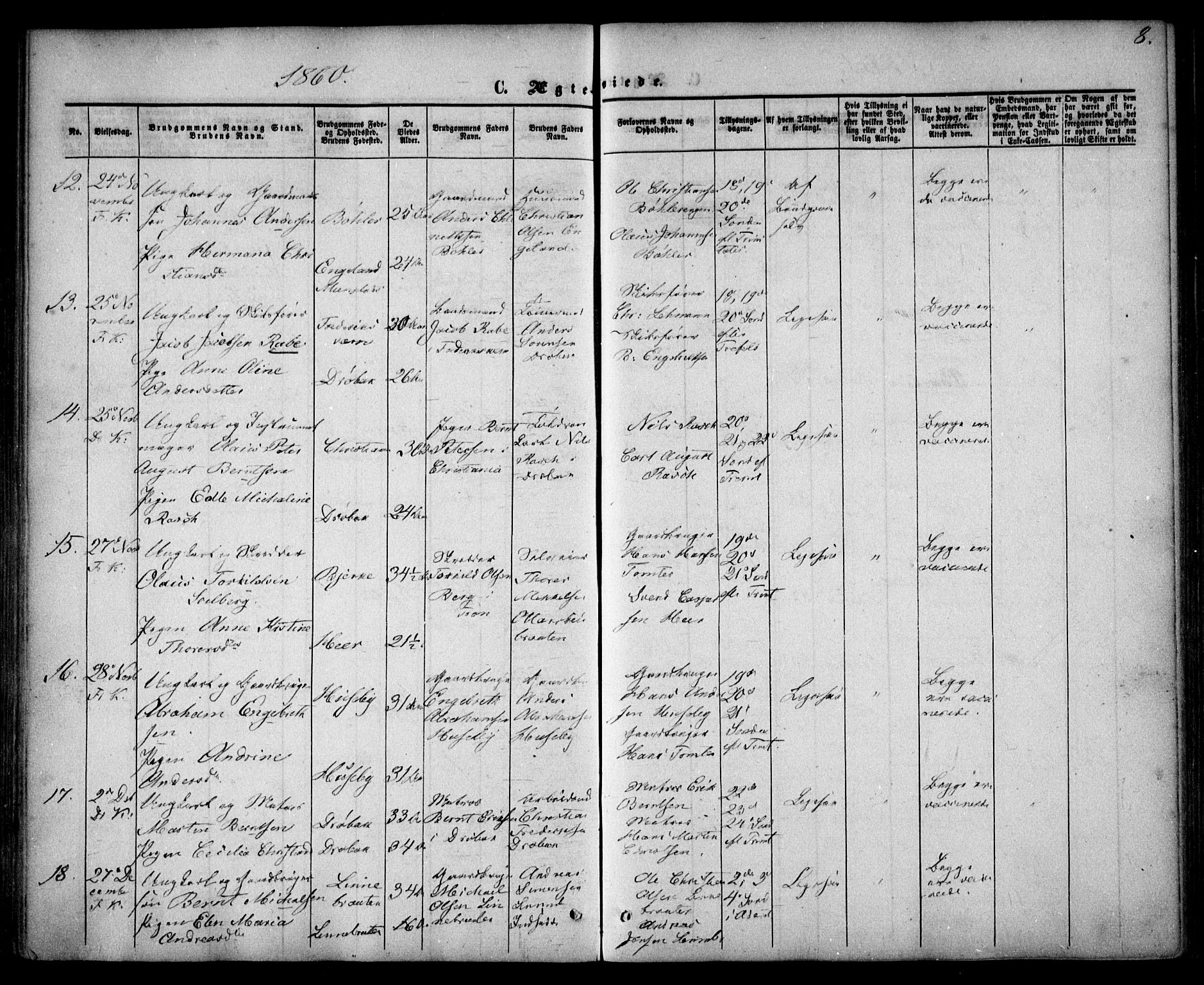 Drøbak prestekontor Kirkebøker, SAO/A-10142a/F/Fa/L0002: Parish register (official) no. I 2, 1858-1870, p. 8