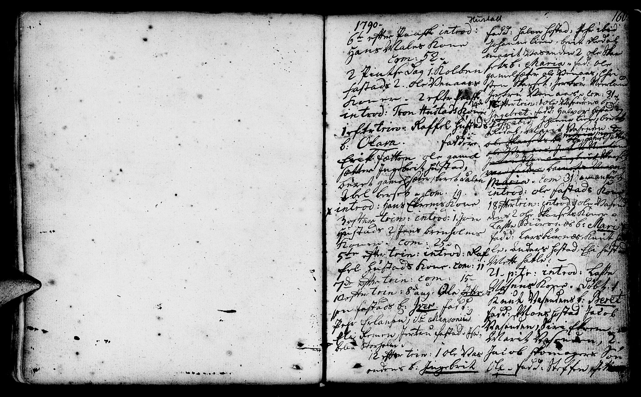 Ministerialprotokoller, klokkerbøker og fødselsregistre - Møre og Romsdal, AV/SAT-A-1454/566/L0762: Parish register (official) no. 566A02 /2, 1790-1804, p. 160