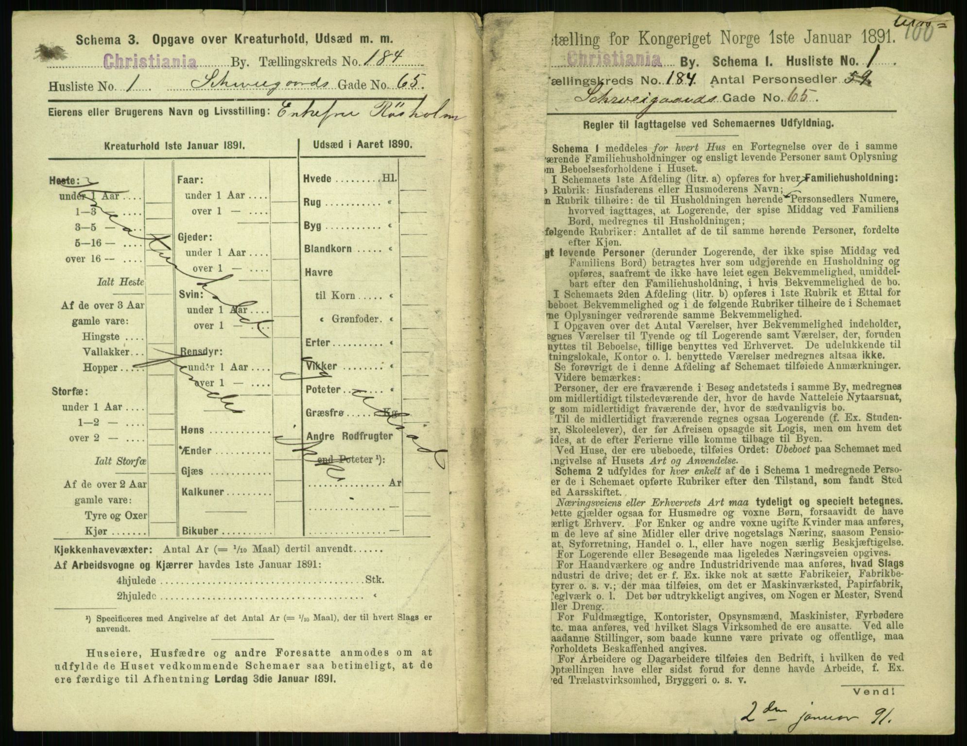 RA, 1891 census for 0301 Kristiania, 1891, p. 109828