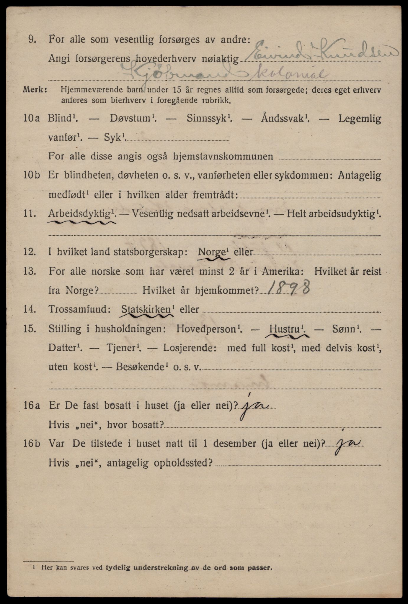 SAST, 1920 census for Haugesund, 1920, p. 41466