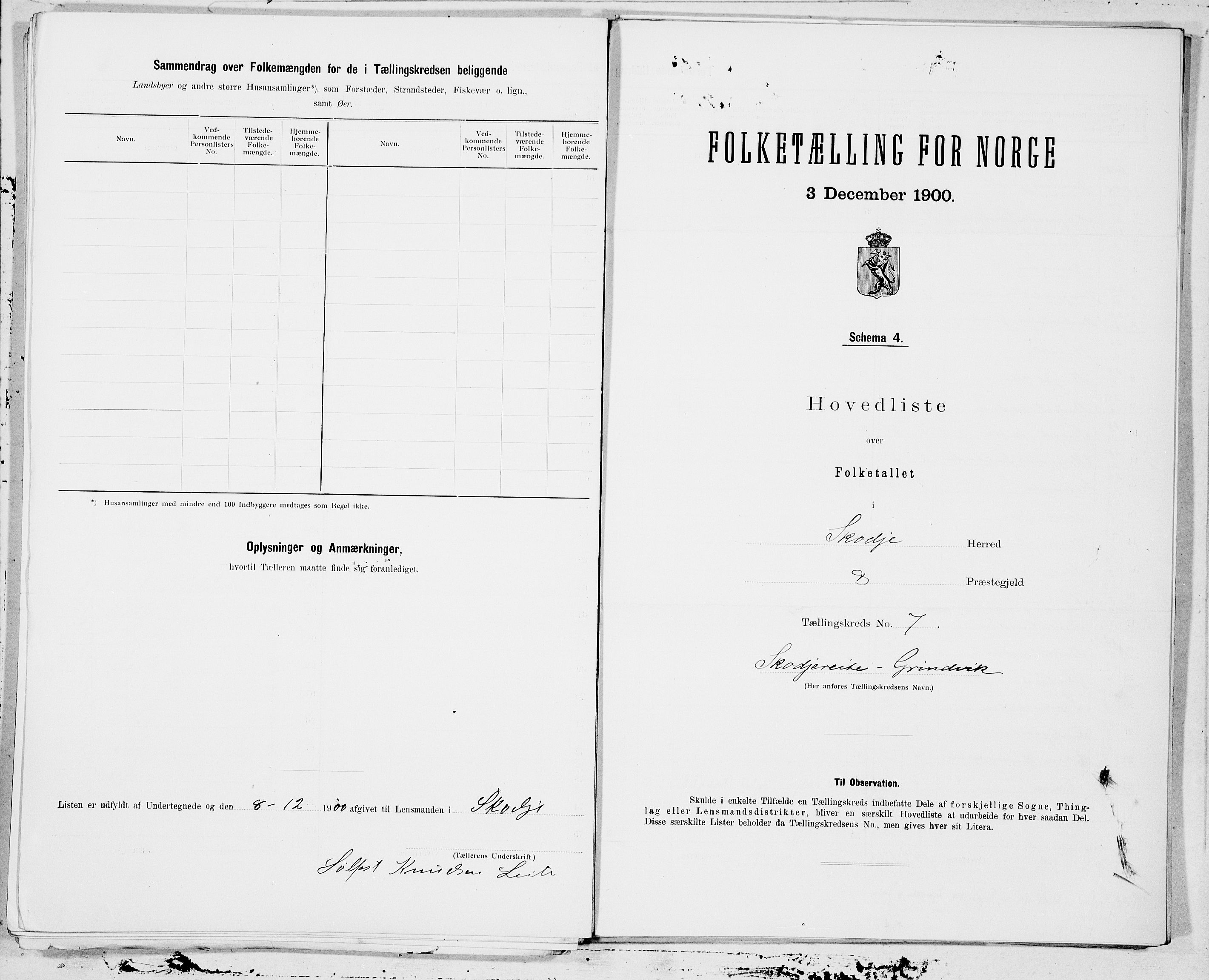 SAT, 1900 census for Skodje, 1900, p. 14