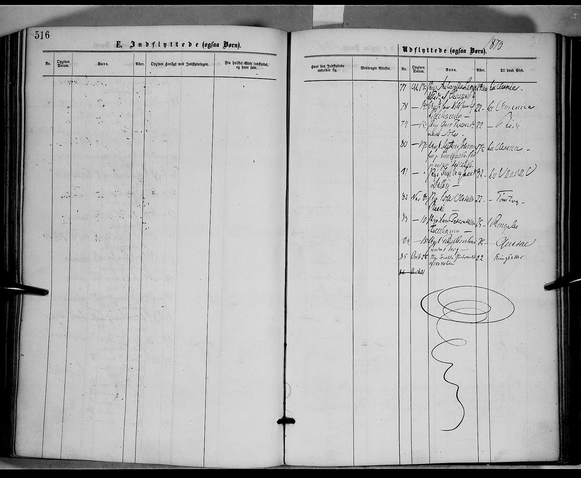 Fåberg prestekontor, SAH/PREST-086/H/Ha/Haa/L0007: Parish register (official) no. 7, 1868-1878, p. 516