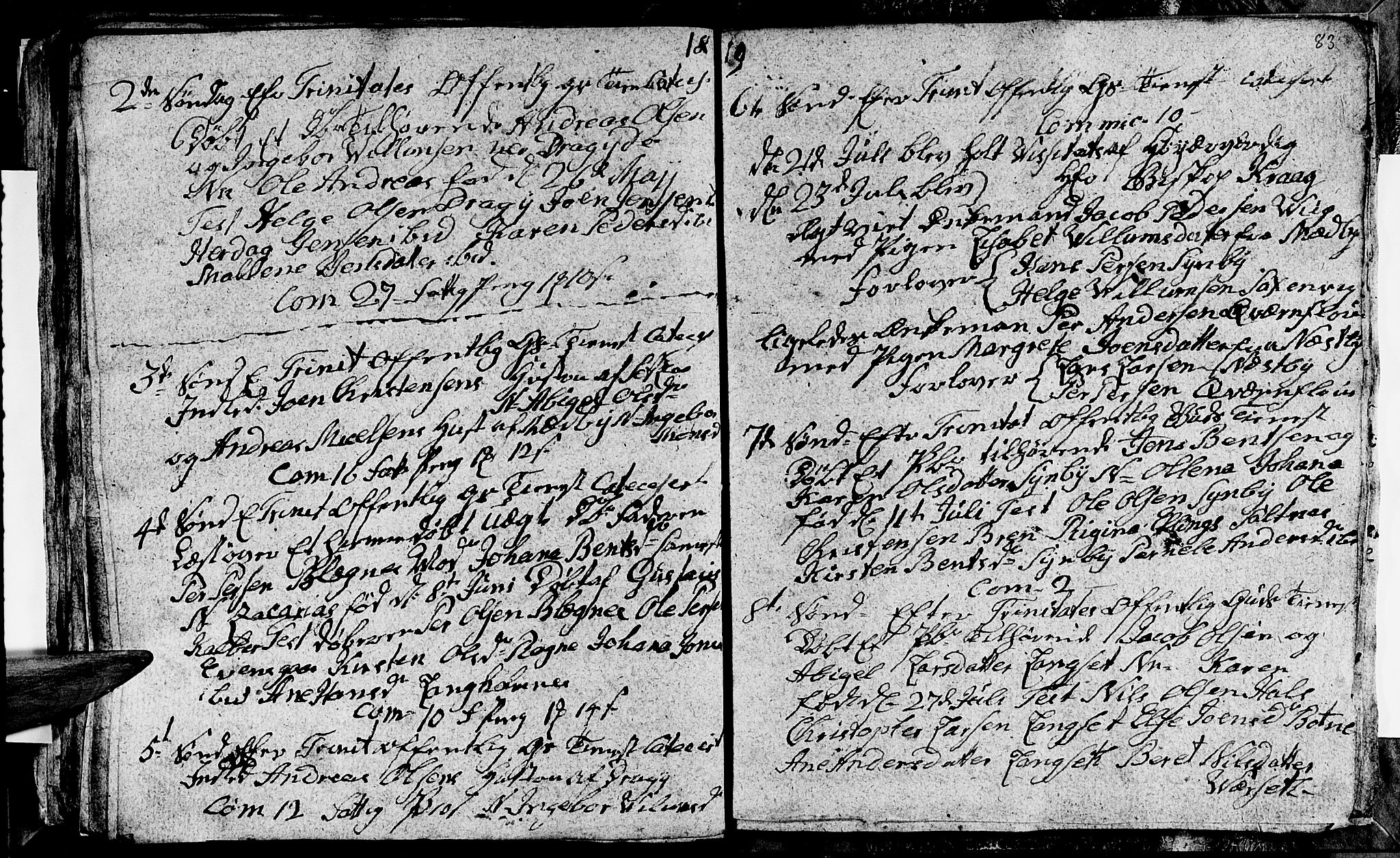 Ministerialprotokoller, klokkerbøker og fødselsregistre - Nordland, AV/SAT-A-1459/847/L0675: Parish register (copy) no. 847C03, 1808-1820, p. 83