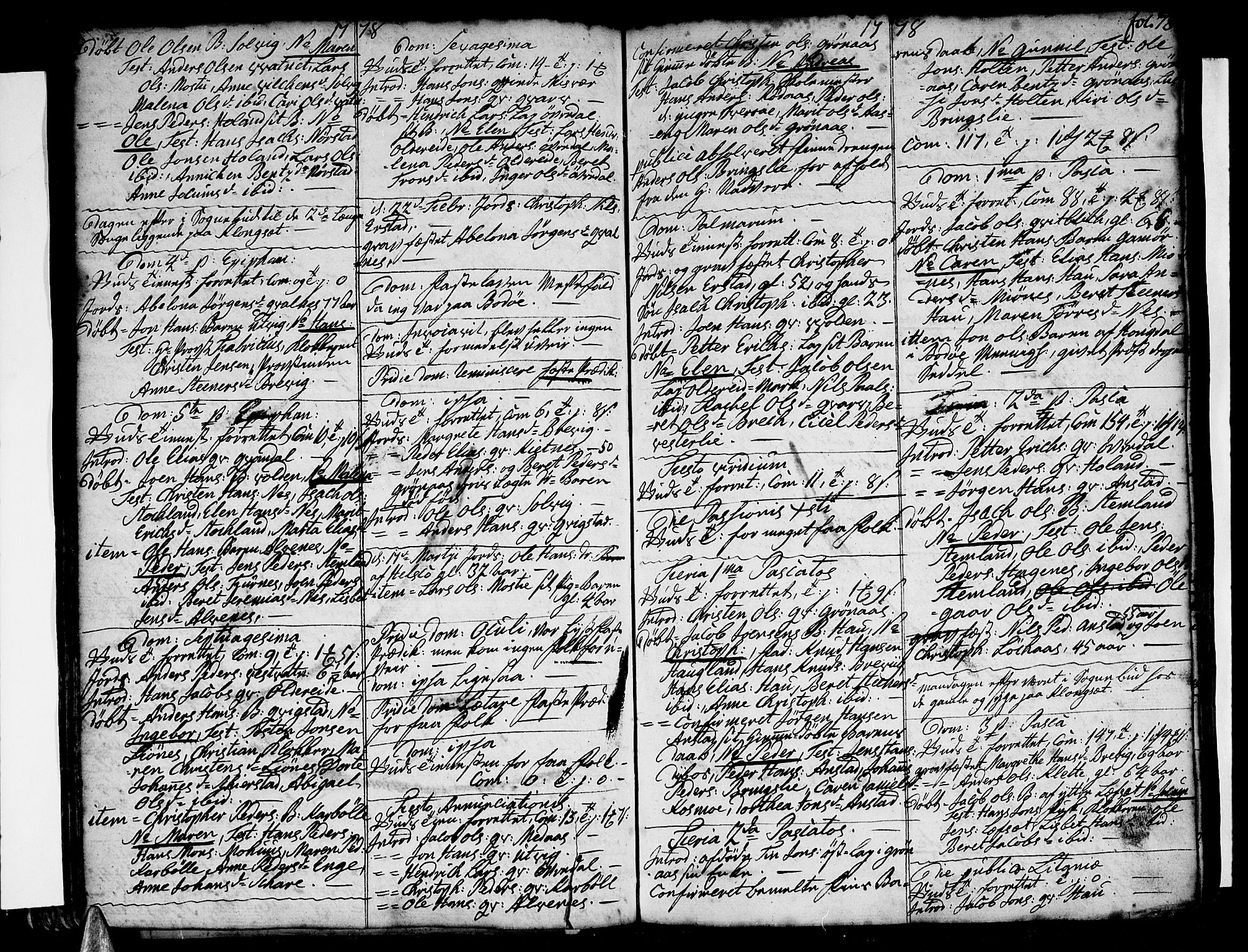 Ministerialprotokoller, klokkerbøker og fødselsregistre - Nordland, SAT/A-1459/852/L0735: Parish register (official) no. 852A05, 1762-1820, p. 78