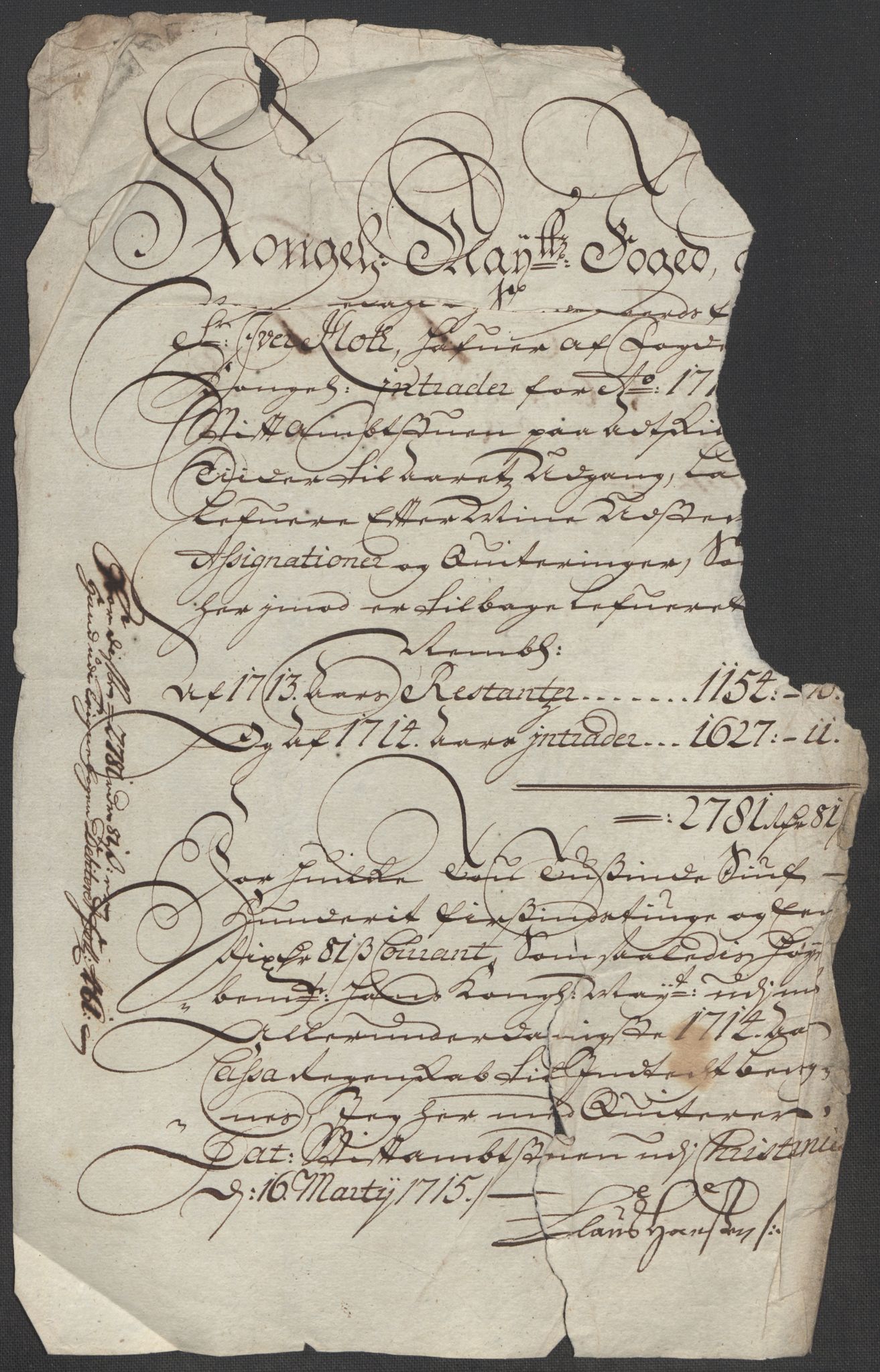 Rentekammeret inntil 1814, Reviderte regnskaper, Fogderegnskap, AV/RA-EA-4092/R24/L1590: Fogderegnskap Numedal og Sandsvær, 1714, p. 70