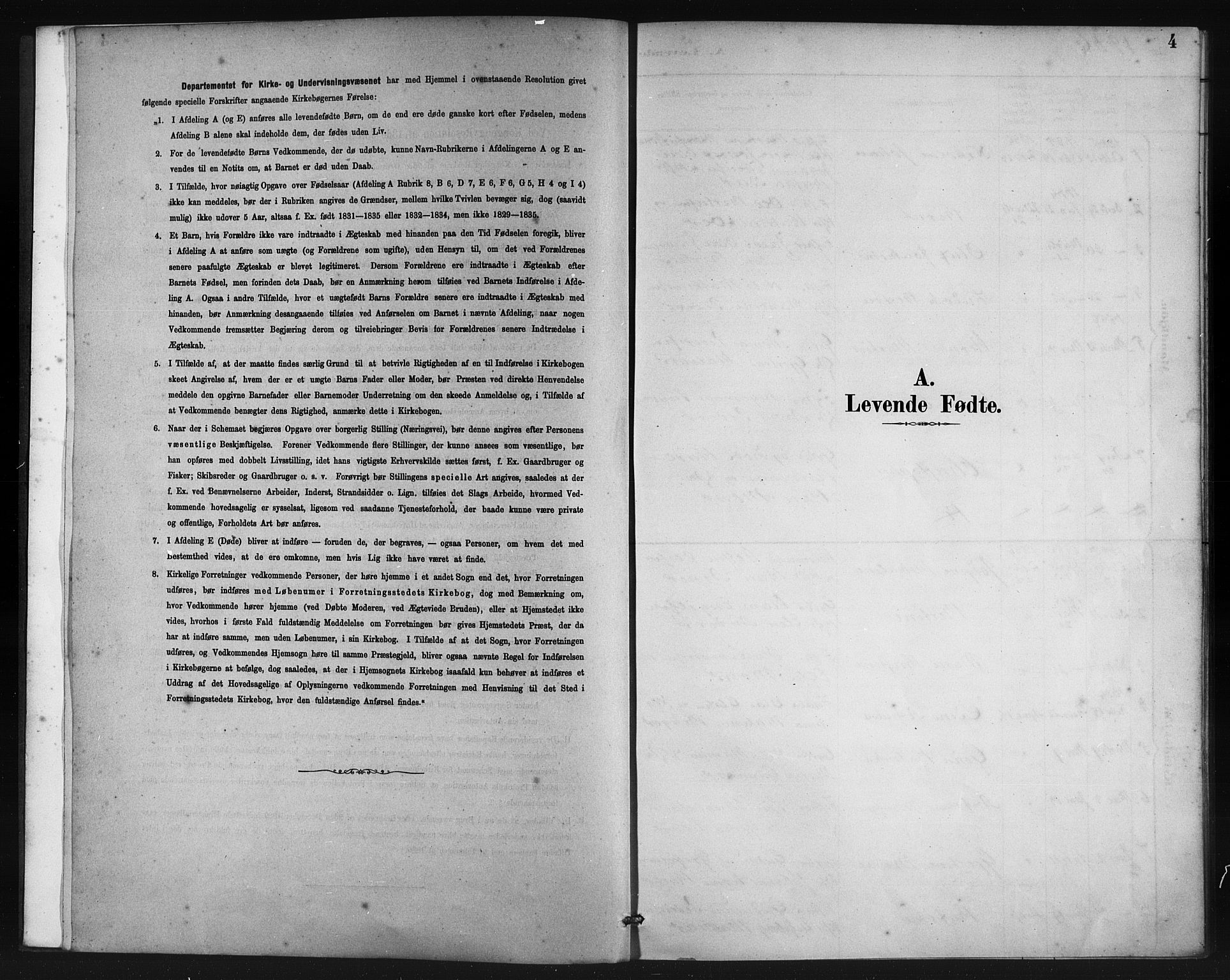 Lindås Sokneprestembete, SAB/A-76701/H/Haa: Parish register (official) no. D 1, 1886-1896, p. 4