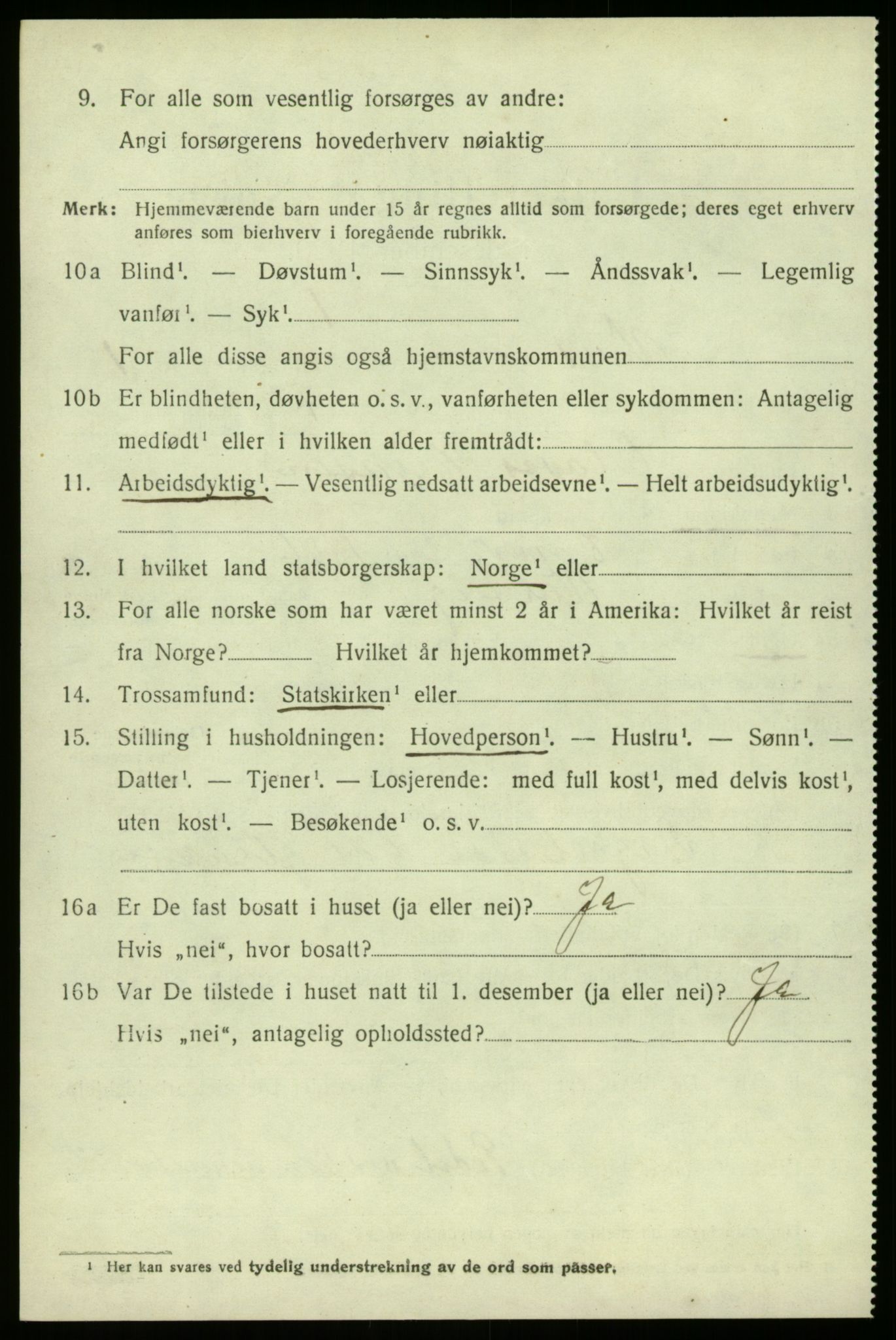 SAO, 1920 census for Varteig, 1920, p. 1130