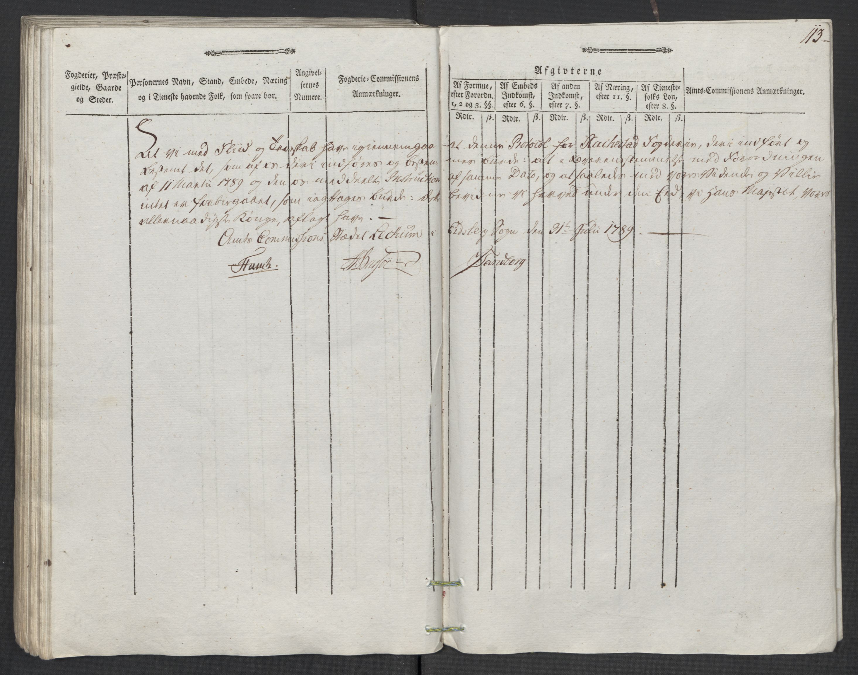 Rentekammeret inntil 1814, Reviderte regnskaper, Mindre regnskaper, AV/RA-EA-4068/Rf/Rfe/L0035: Rakkestad, Heggen og Frøland fogderi, 1789, p. 222