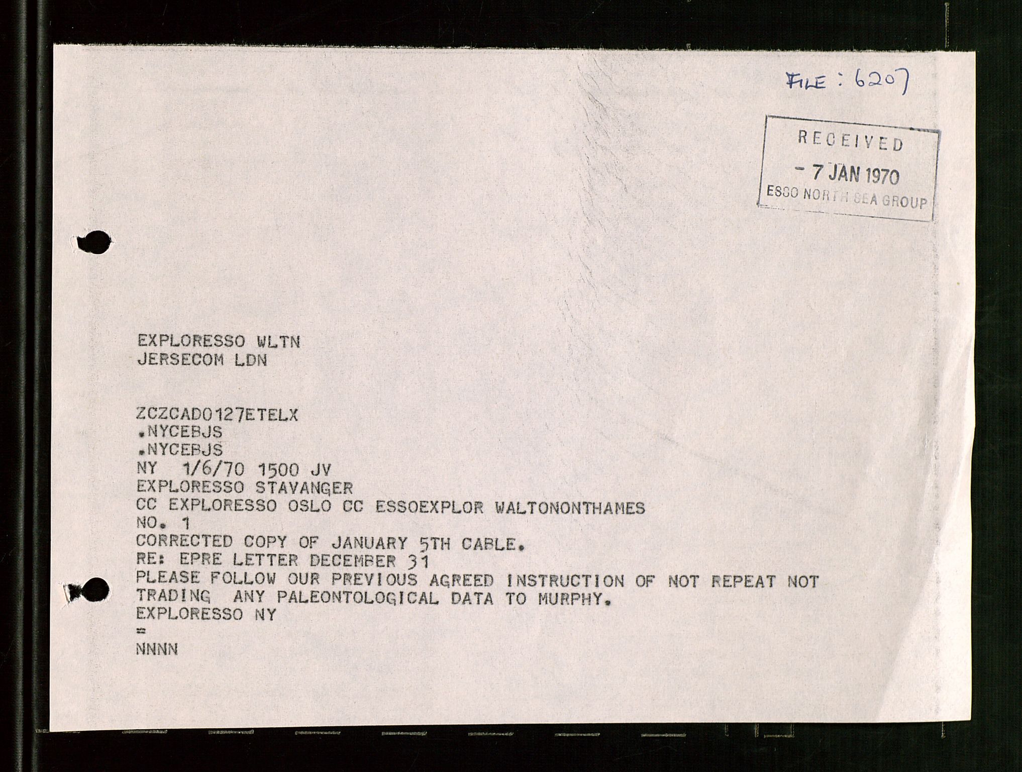 Pa 1512 - Esso Exploration and Production Norway Inc., SAST/A-101917/E/Ea/L0021: Sak og korrespondanse, 1965-1974, p. 831