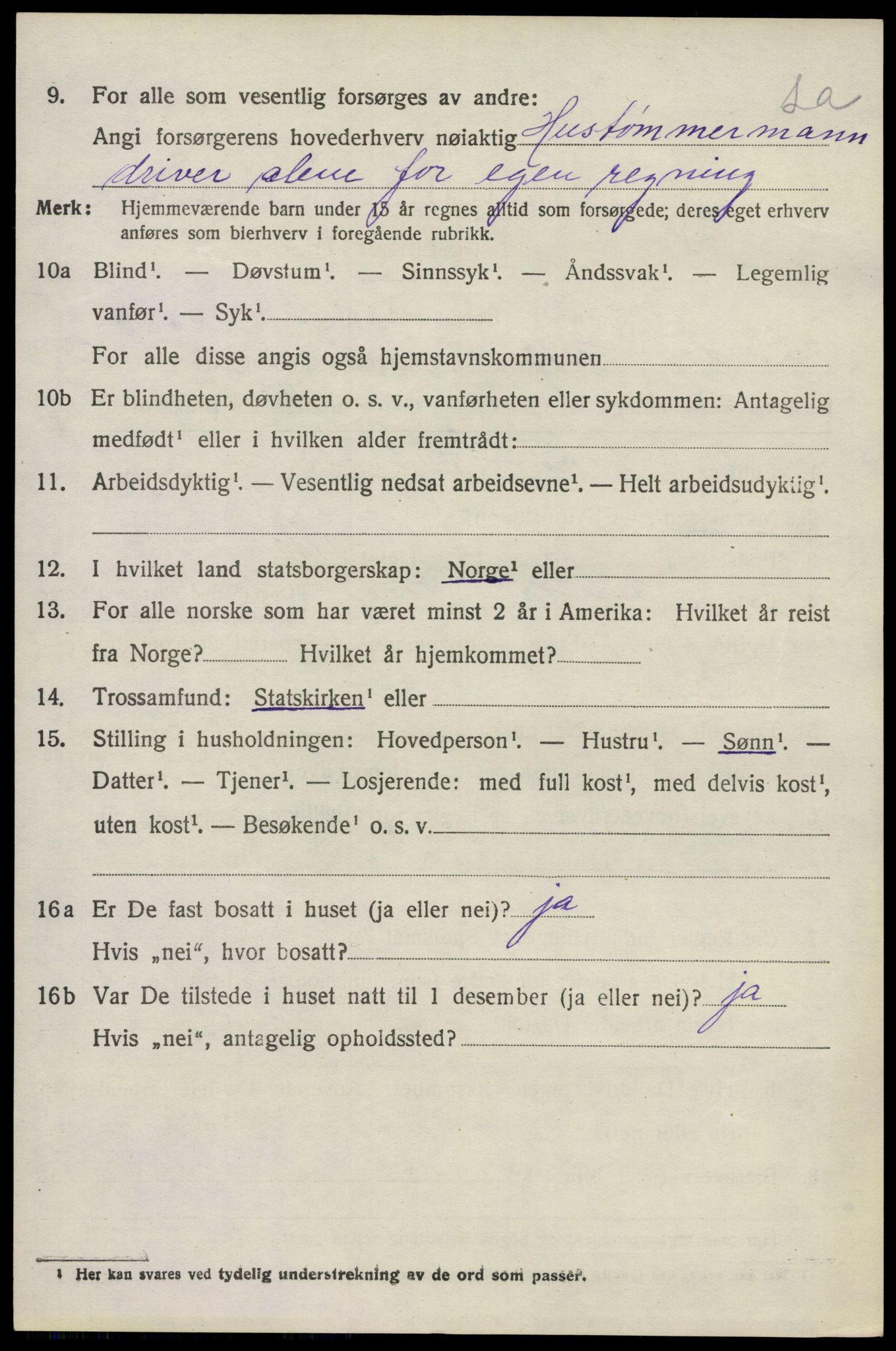 SAKO, 1920 census for Lardal, 1920, p. 2028