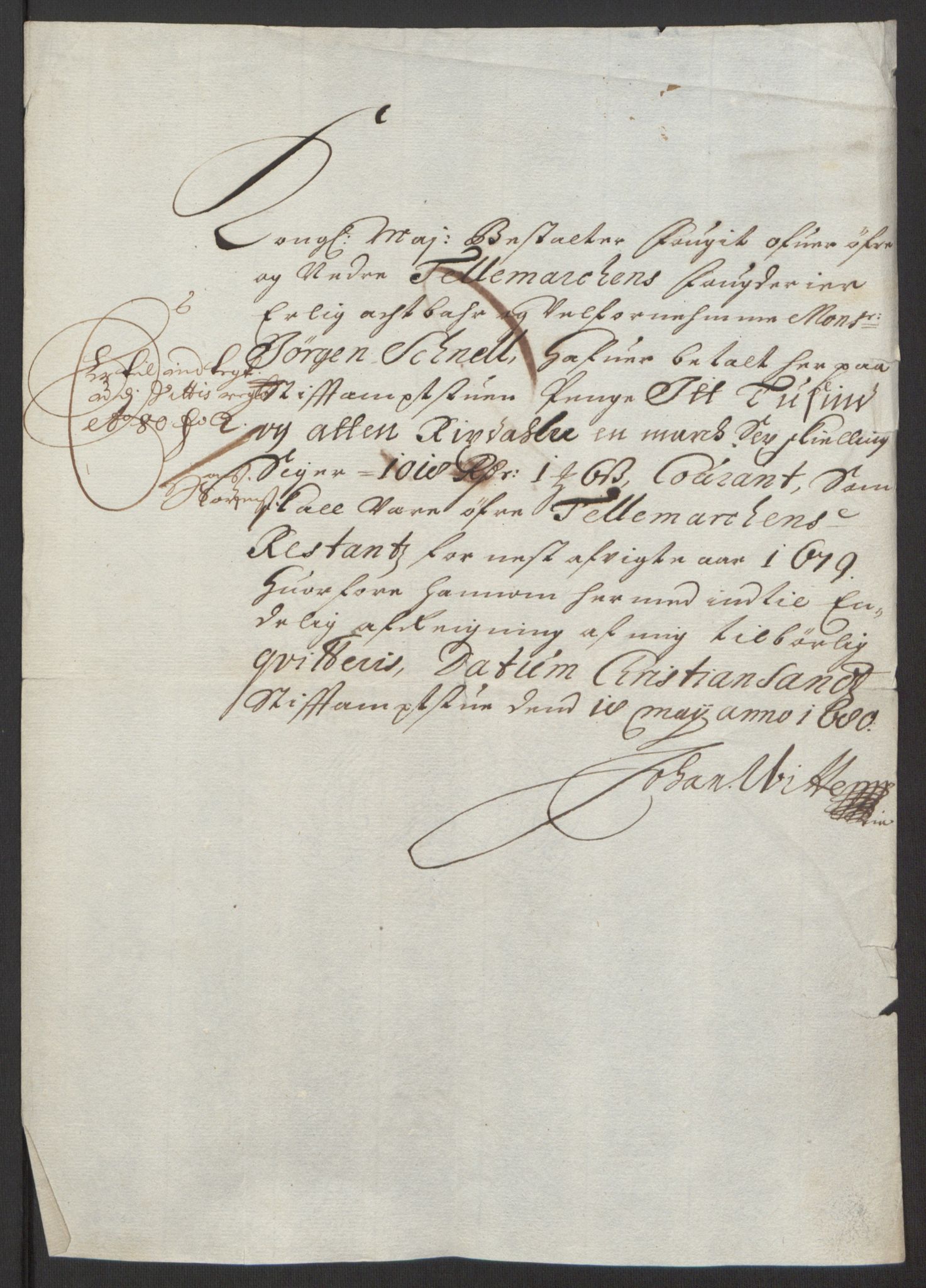 Rentekammeret inntil 1814, Reviderte regnskaper, Fogderegnskap, RA/EA-4092/R35/L2081: Fogderegnskap Øvre og Nedre Telemark, 1680-1684, p. 344