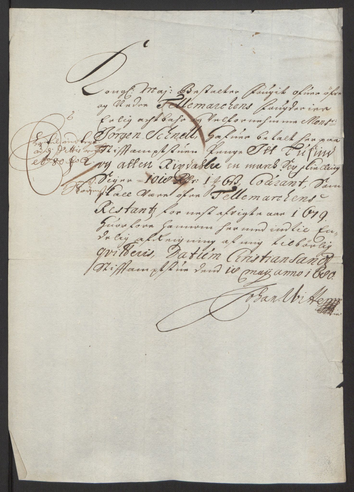 Rentekammeret inntil 1814, Reviderte regnskaper, Fogderegnskap, AV/RA-EA-4092/R35/L2081: Fogderegnskap Øvre og Nedre Telemark, 1680-1684, p. 344