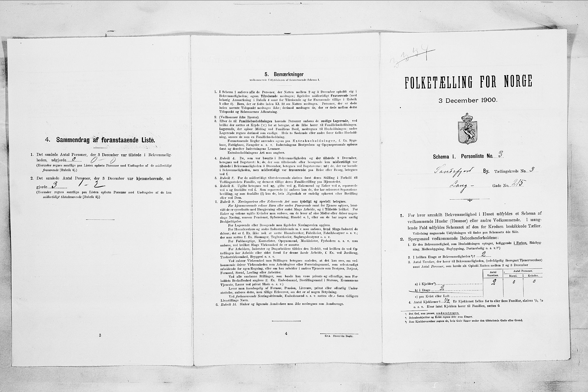 RA, 1900 census for Sandefjord, 1900, p. 841