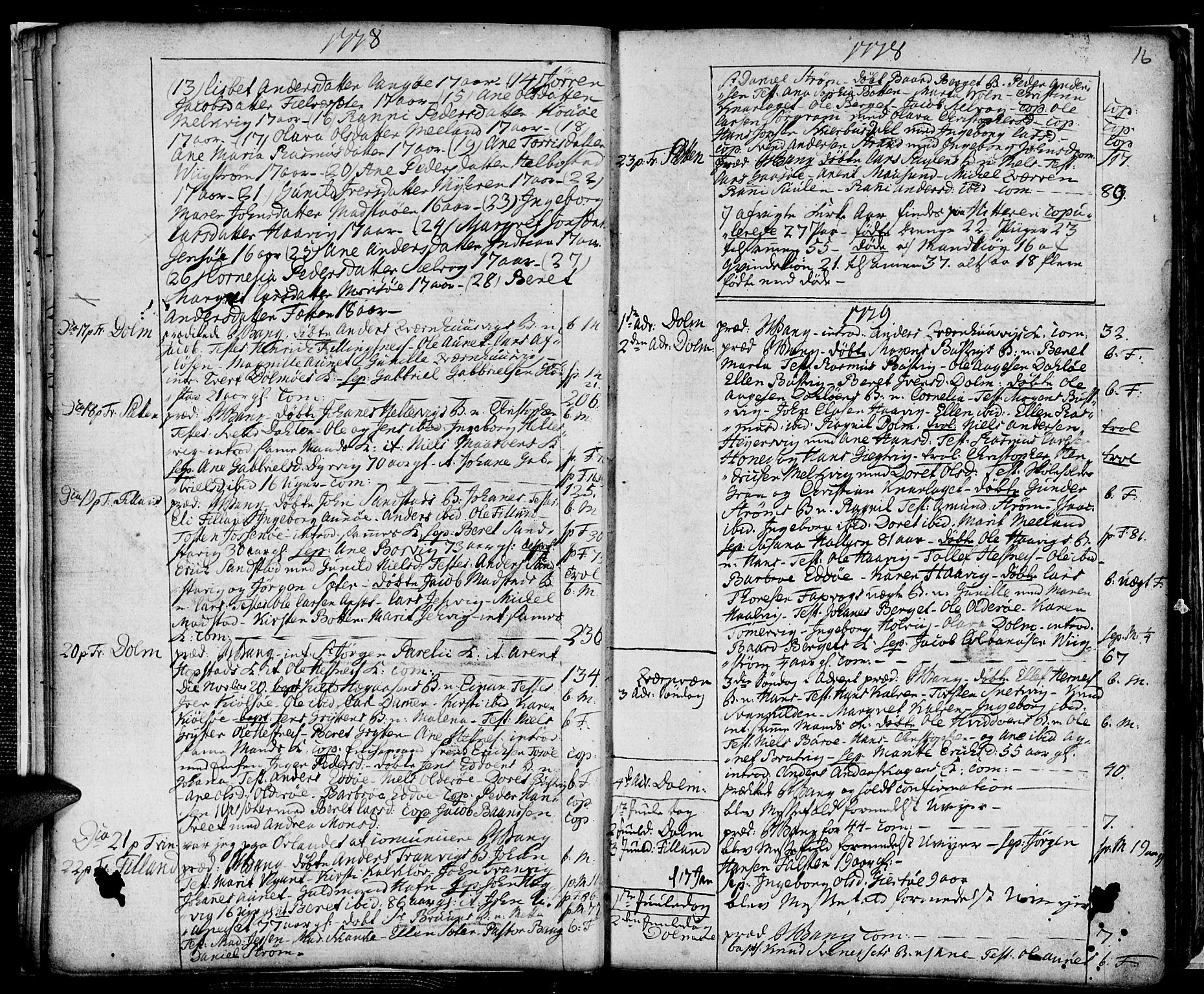 Ministerialprotokoller, klokkerbøker og fødselsregistre - Sør-Trøndelag, SAT/A-1456/634/L0526: Parish register (official) no. 634A02, 1775-1818, p. 16