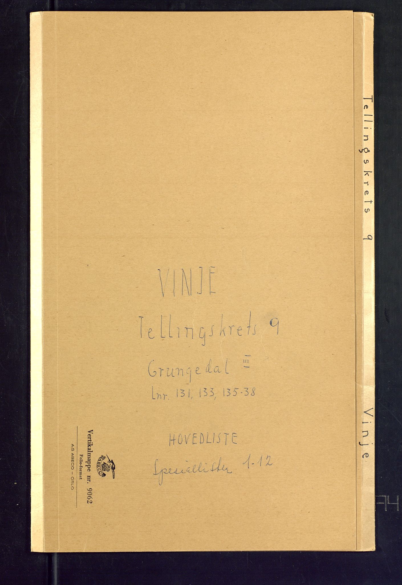 SAKO, 1875 census for 0834P Vinje, 1875, p. 33