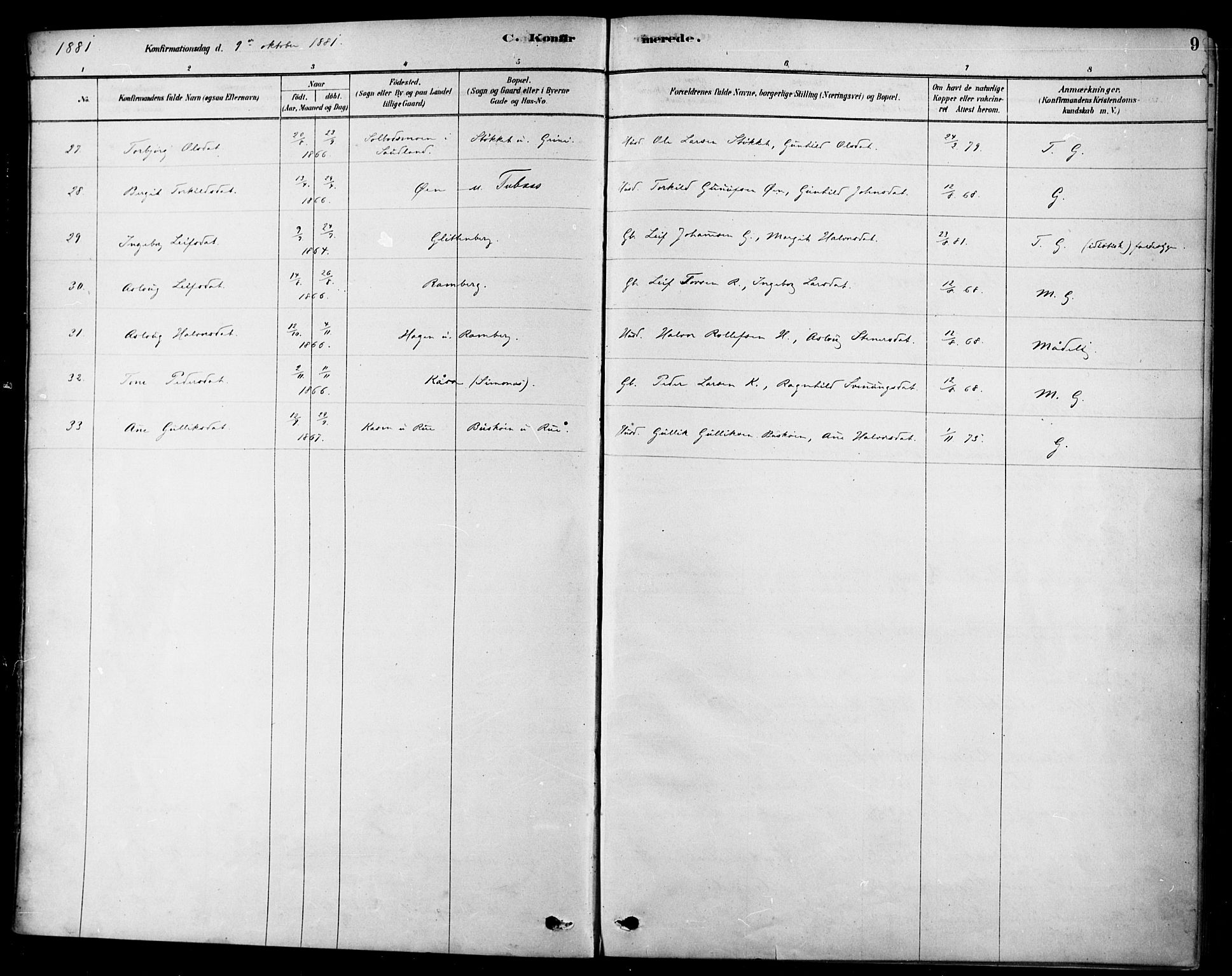 Heddal kirkebøker, AV/SAKO-A-268/F/Fa/L0009: Parish register (official) no. I 9, 1878-1903, p. 9