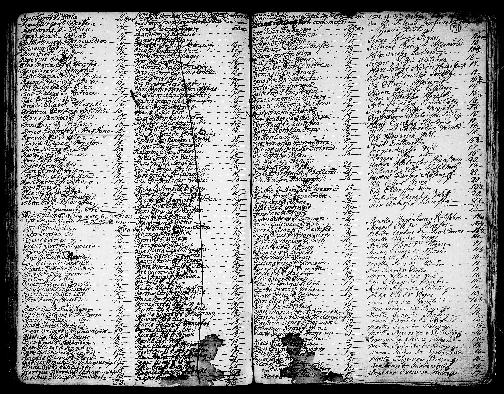 Norderhov kirkebøker, SAKO/A-237/F/Fa/L0006: Parish register (official) no. 6, 1789-1811, p. 191