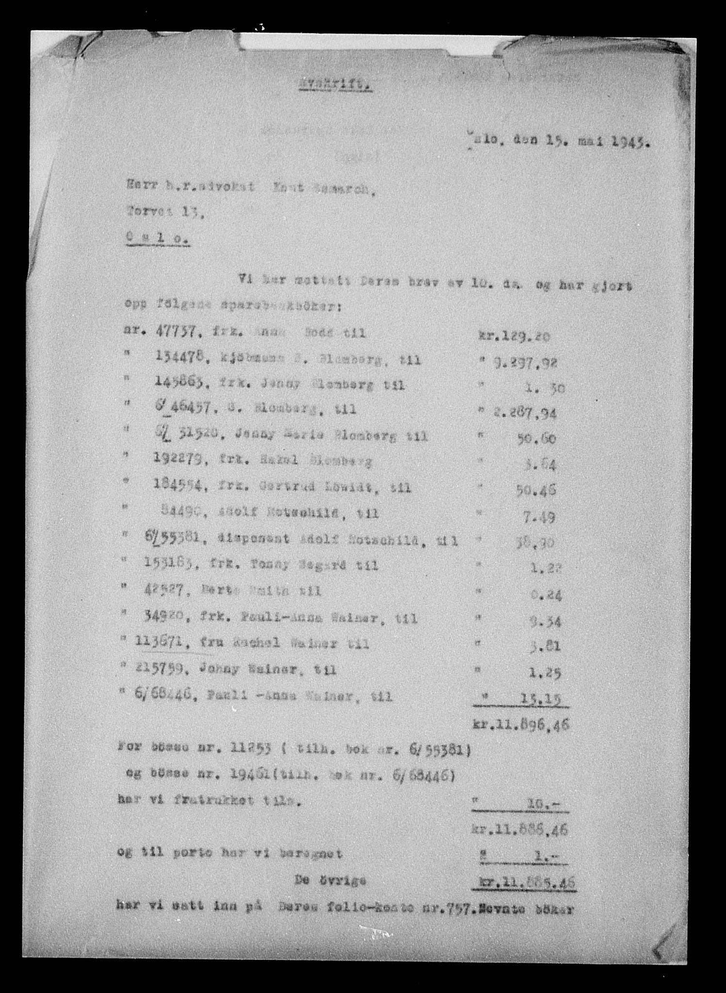 Justisdepartementet, Tilbakeføringskontoret for inndratte formuer, RA/S-1564/H/Hc/Hcc/L0985: --, 1945-1947, p. 231