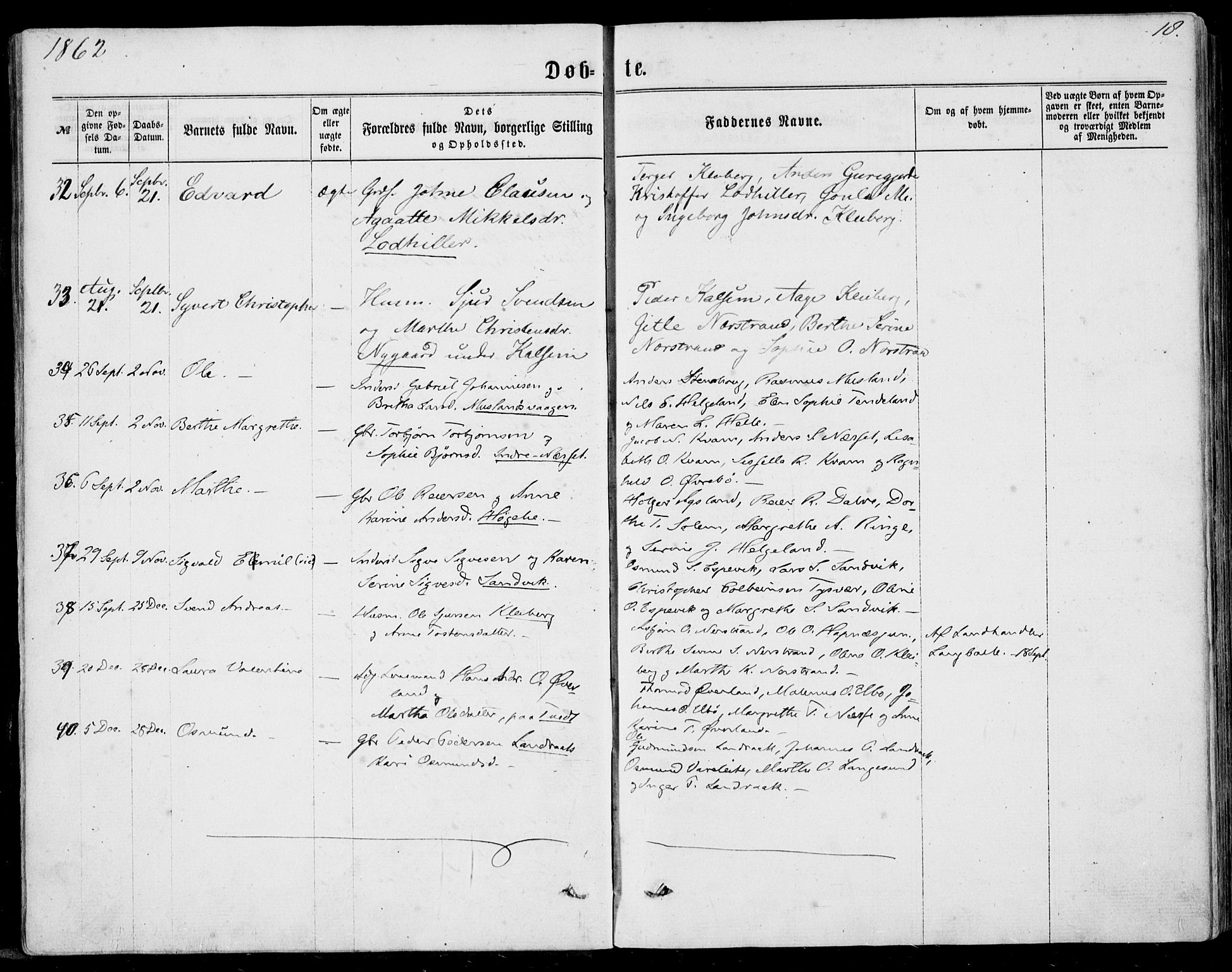 Nedstrand sokneprestkontor, AV/SAST-A-101841/01/IV: Parish register (official) no. A 9, 1861-1876, p. 18