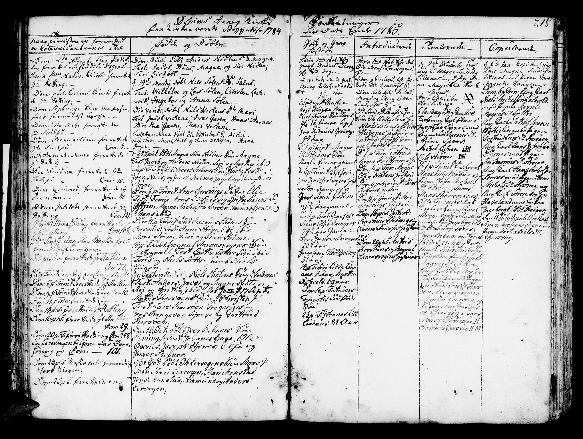 Lindås Sokneprestembete, AV/SAB-A-76701/H/Haa/Haaa/L0004: Parish register (official) no. A 4, 1764-1791, p. 218