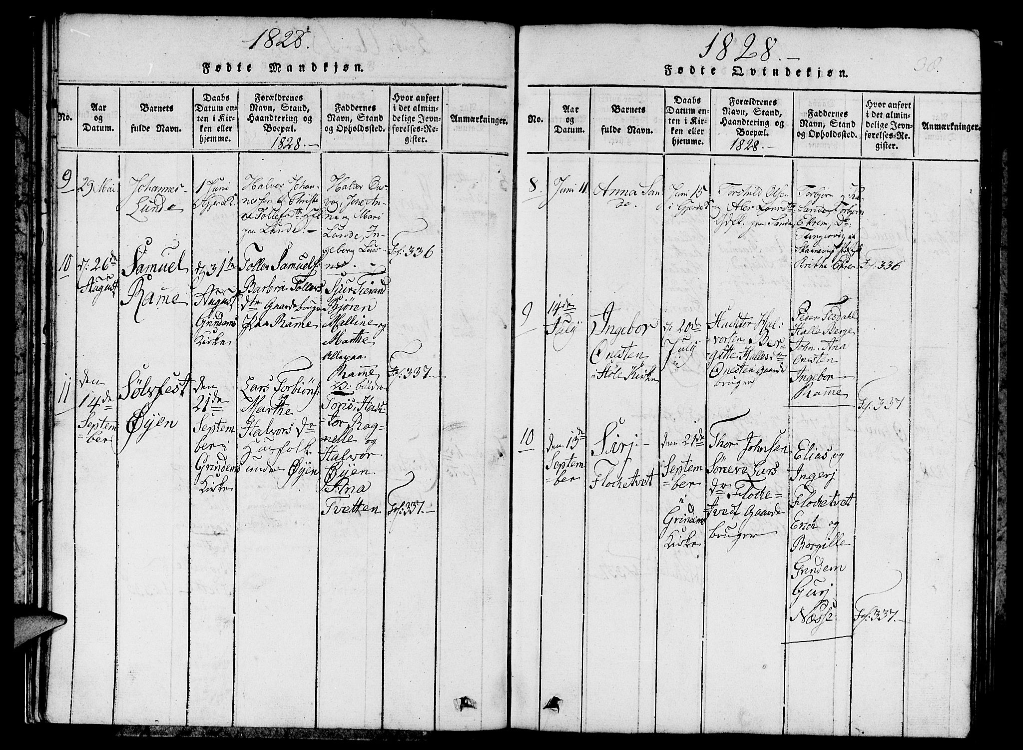 Etne sokneprestembete, AV/SAB-A-75001/H/Hab: Parish register (copy) no. C 1, 1816-1841, p. 38