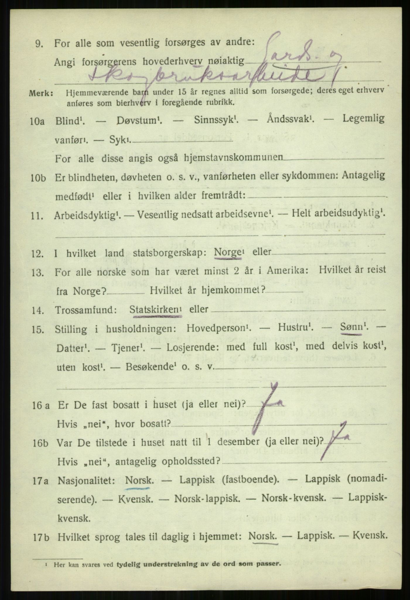 SATØ, 1920 census for Målselv, 1920, p. 2808