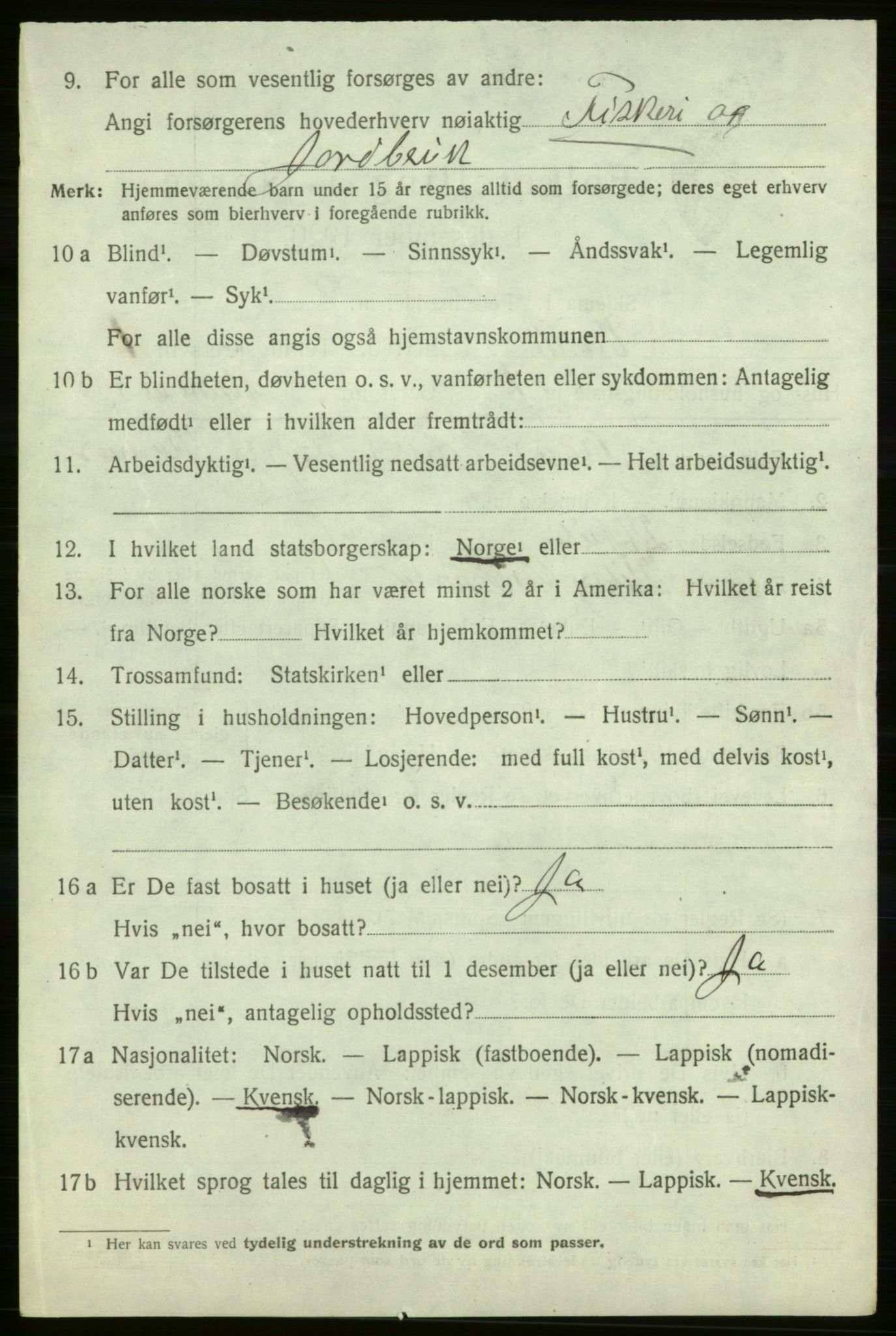 SATØ, 1920 census for Vardø rural district, 1920, p. 573