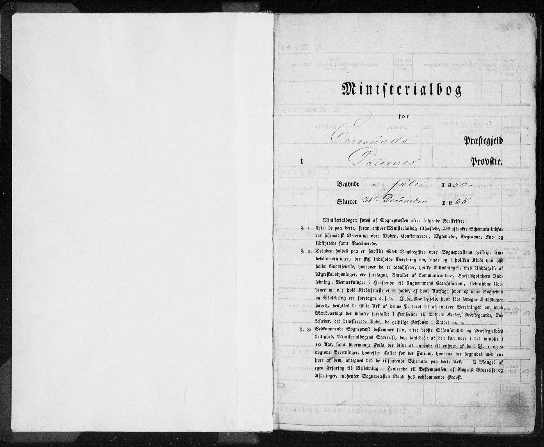 Eigersund sokneprestkontor, SAST/A-101807/S08/L0012: Parish register (official) no. A 12.1, 1850-1865