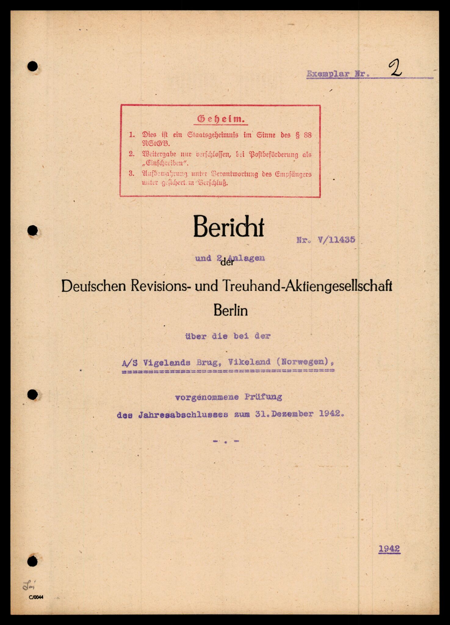 Forsvarets Overkommando. 2 kontor. Arkiv 11.4. Spredte tyske arkivsaker, AV/RA-RAFA-7031/D/Dar/Darc/L0030: Tyske oppgaver over norske industribedrifter, 1940-1943, p. 47