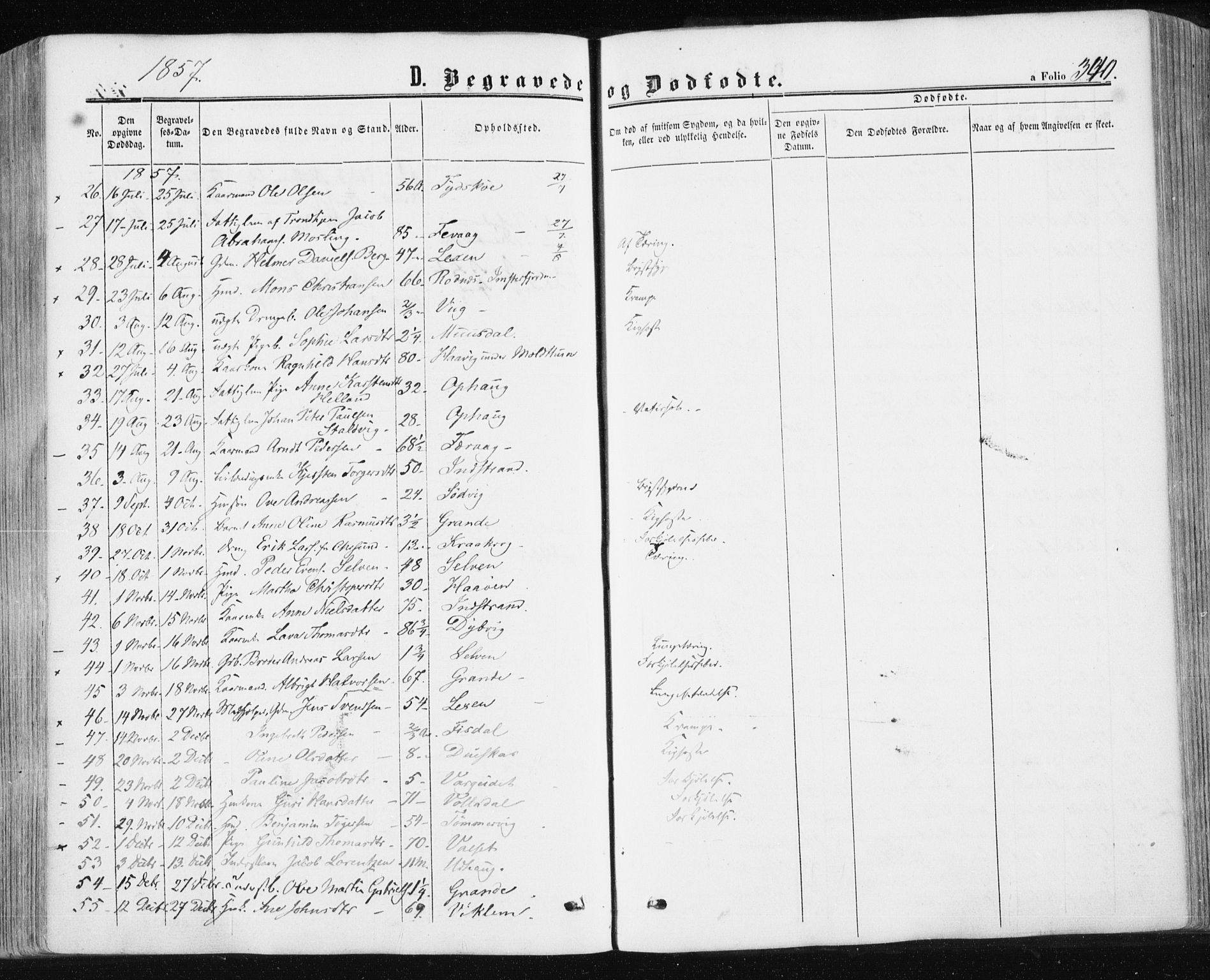 Ministerialprotokoller, klokkerbøker og fødselsregistre - Sør-Trøndelag, AV/SAT-A-1456/659/L0737: Parish register (official) no. 659A07, 1857-1875, p. 340