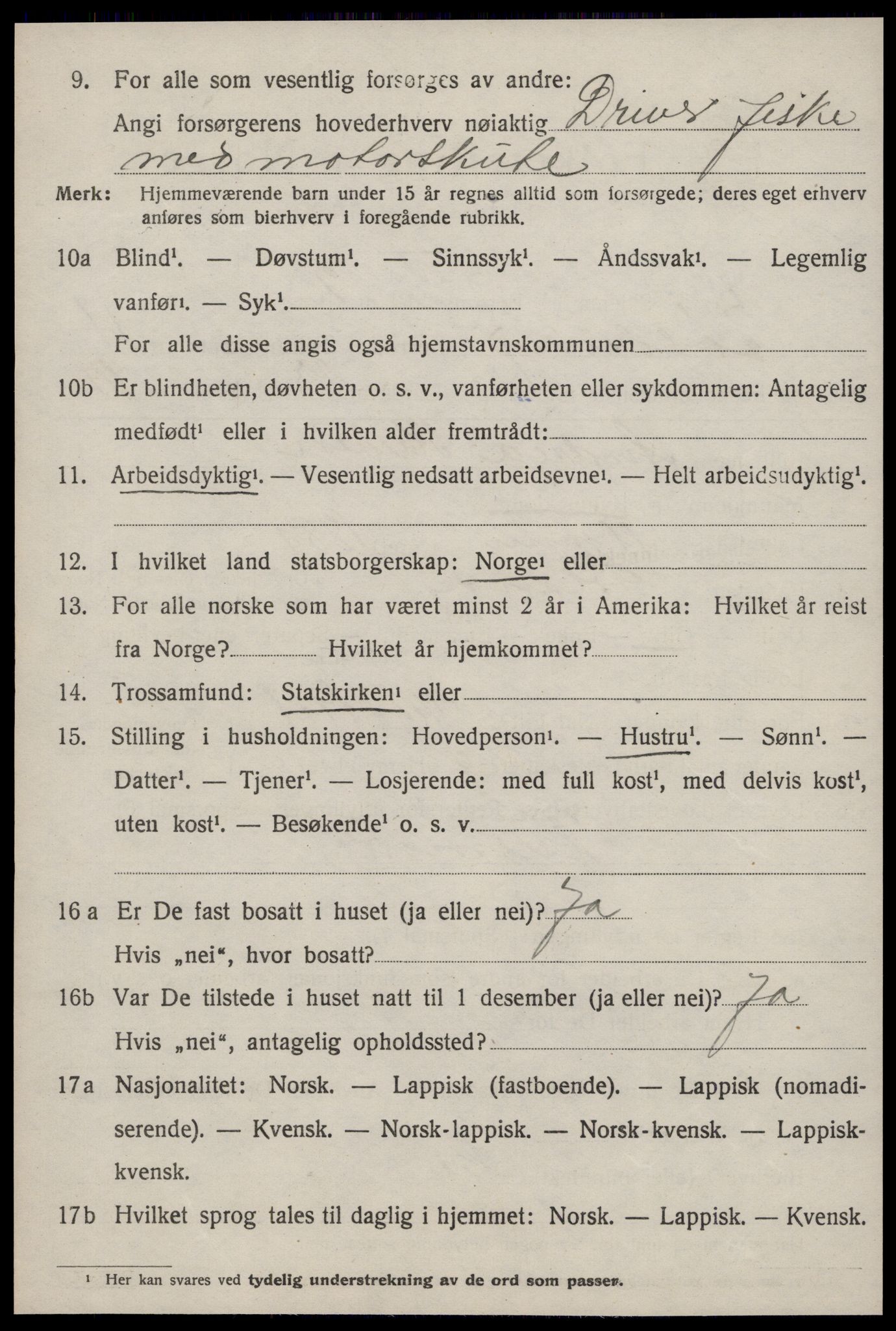 SAT, 1920 census for Jøssund, 1920, p. 3931