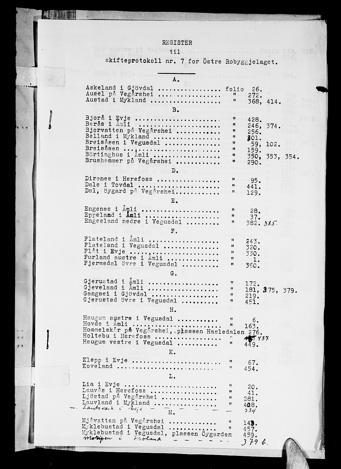 Østre Råbyggelag sorenskriveri, SAK/1221-0016/H/Hc/L0007: Skifteprotokoll nr 7 med register, 1724-1728