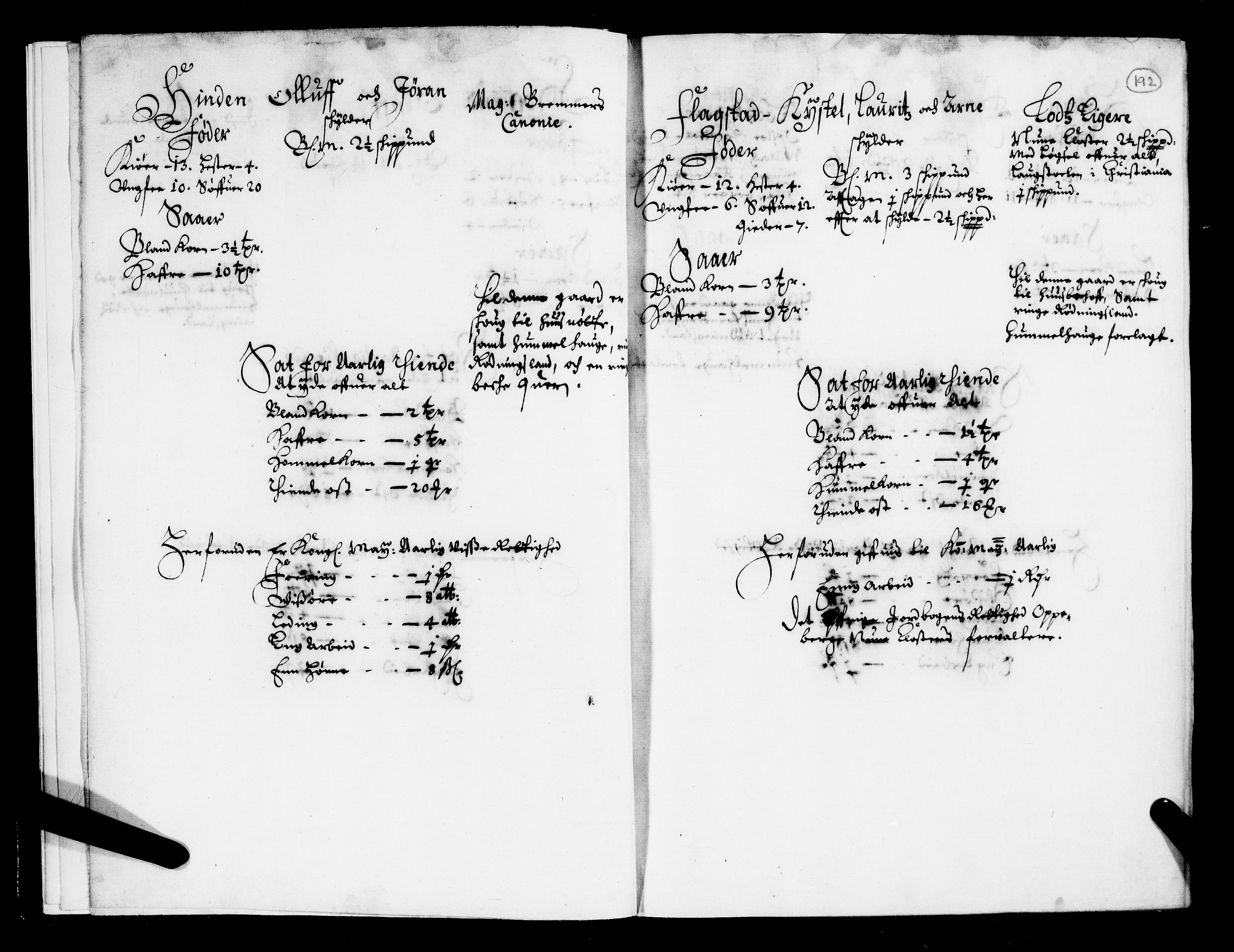 Rentekammeret inntil 1814, Realistisk ordnet avdeling, AV/RA-EA-4070/N/Nb/Nba/L0010: Øvre Romerike fogderi, 2. del, 1665, p. 191b-192a