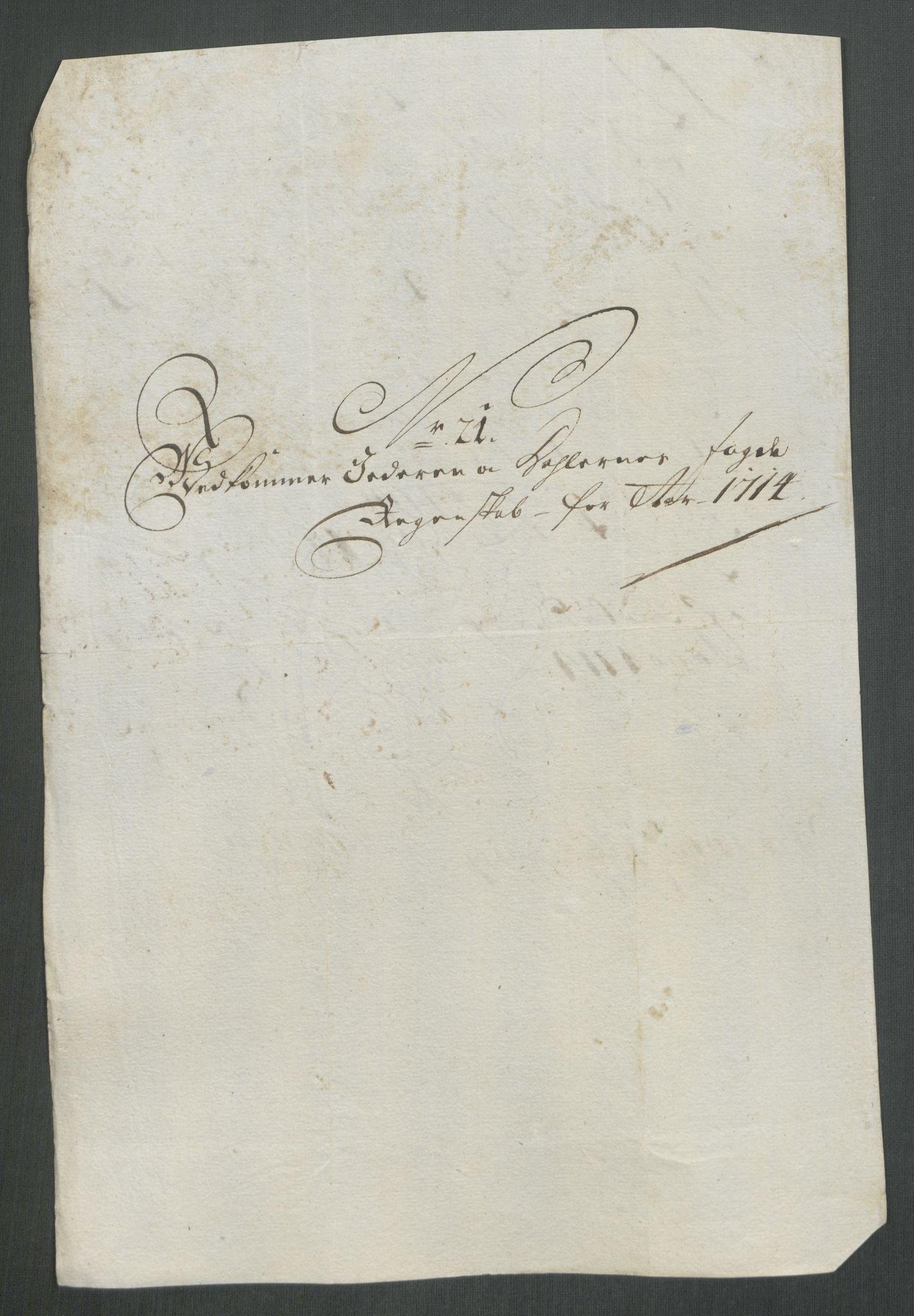 Rentekammeret inntil 1814, Reviderte regnskaper, Fogderegnskap, AV/RA-EA-4092/R46/L2738: Fogderegnskap Jæren og Dalane, 1713-1714, p. 322