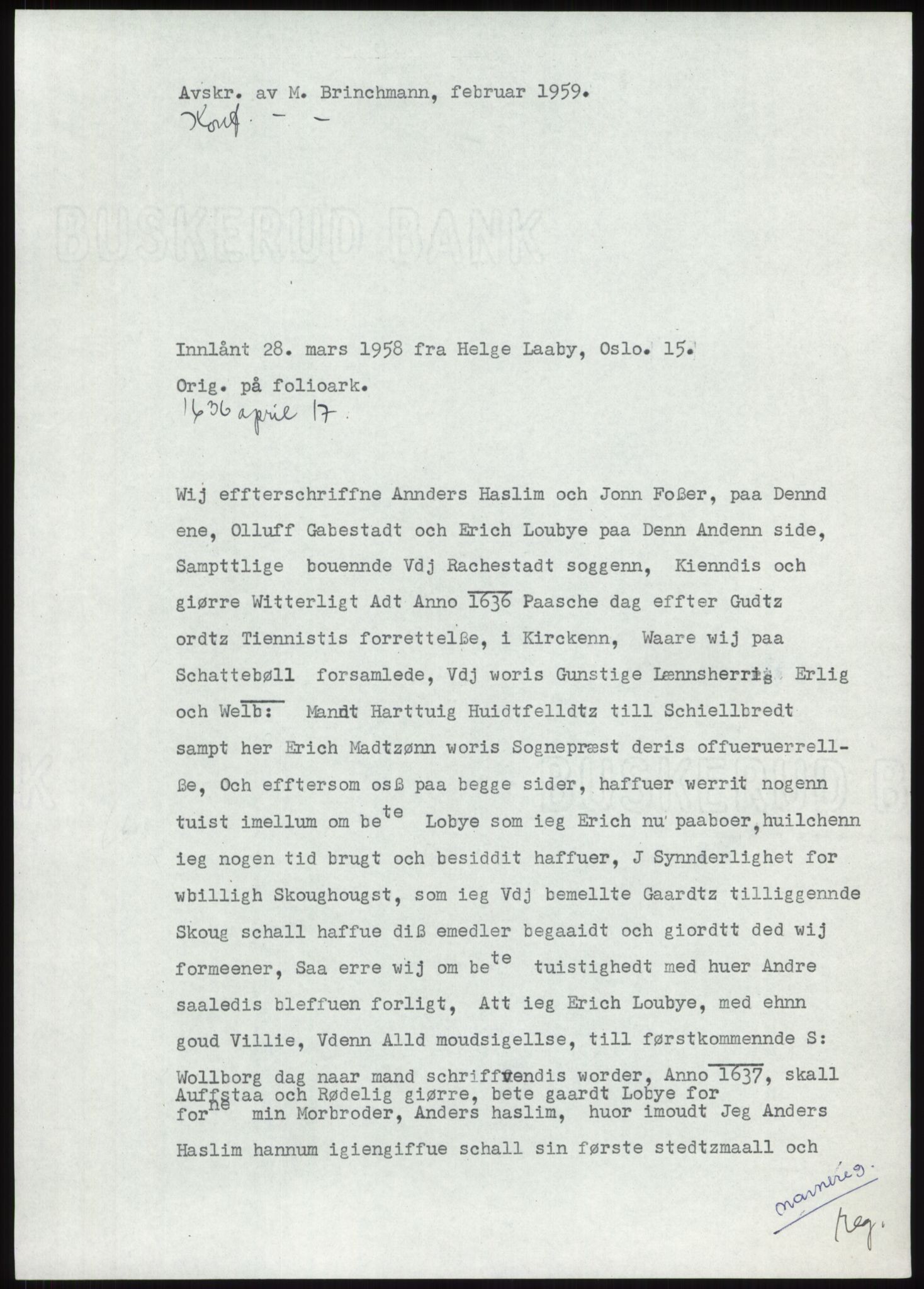 Samlinger til kildeutgivelse, Diplomavskriftsamlingen, RA/EA-4053/H/Ha, p. 524