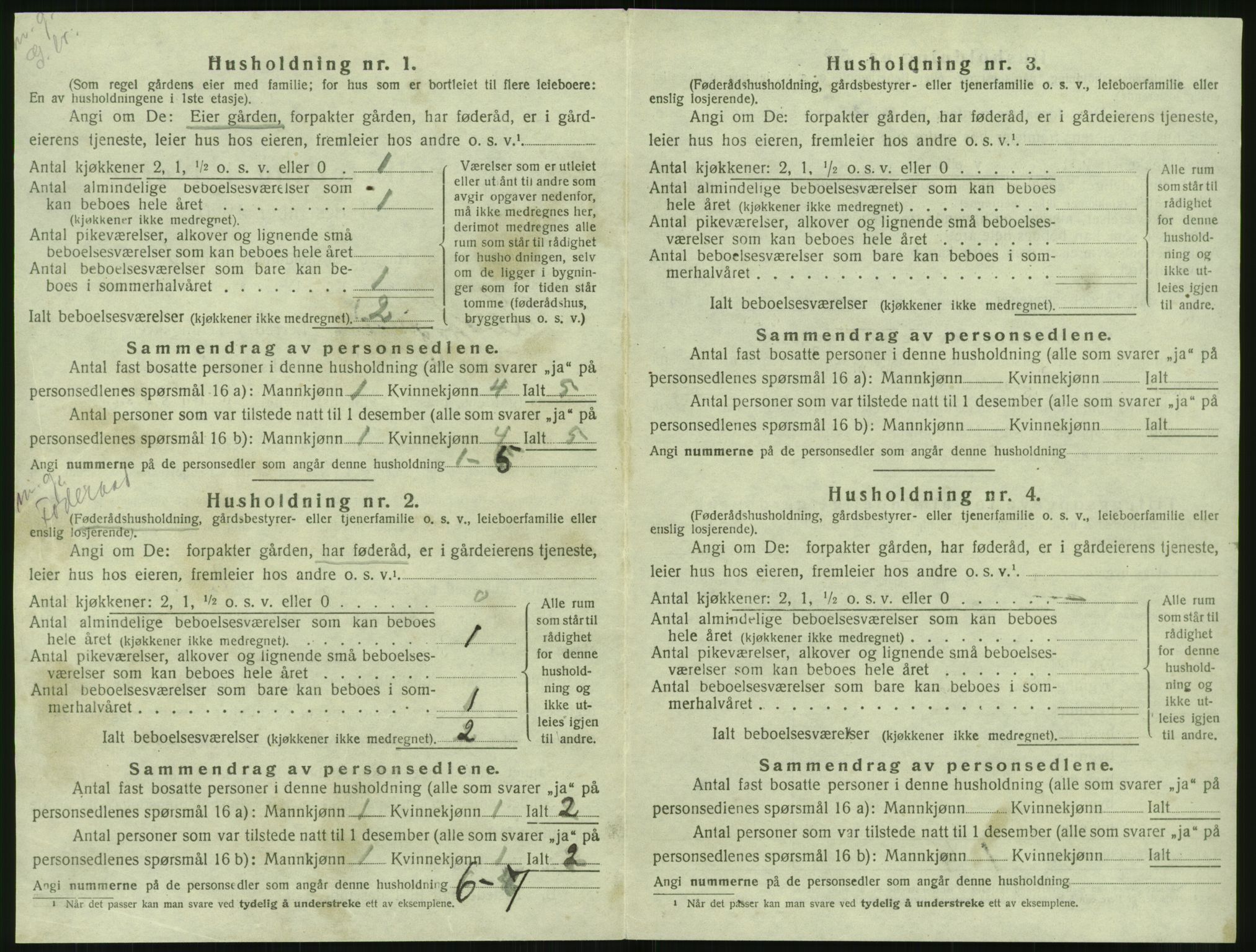 SAT, 1920 census for Leirfjord, 1920, p. 518