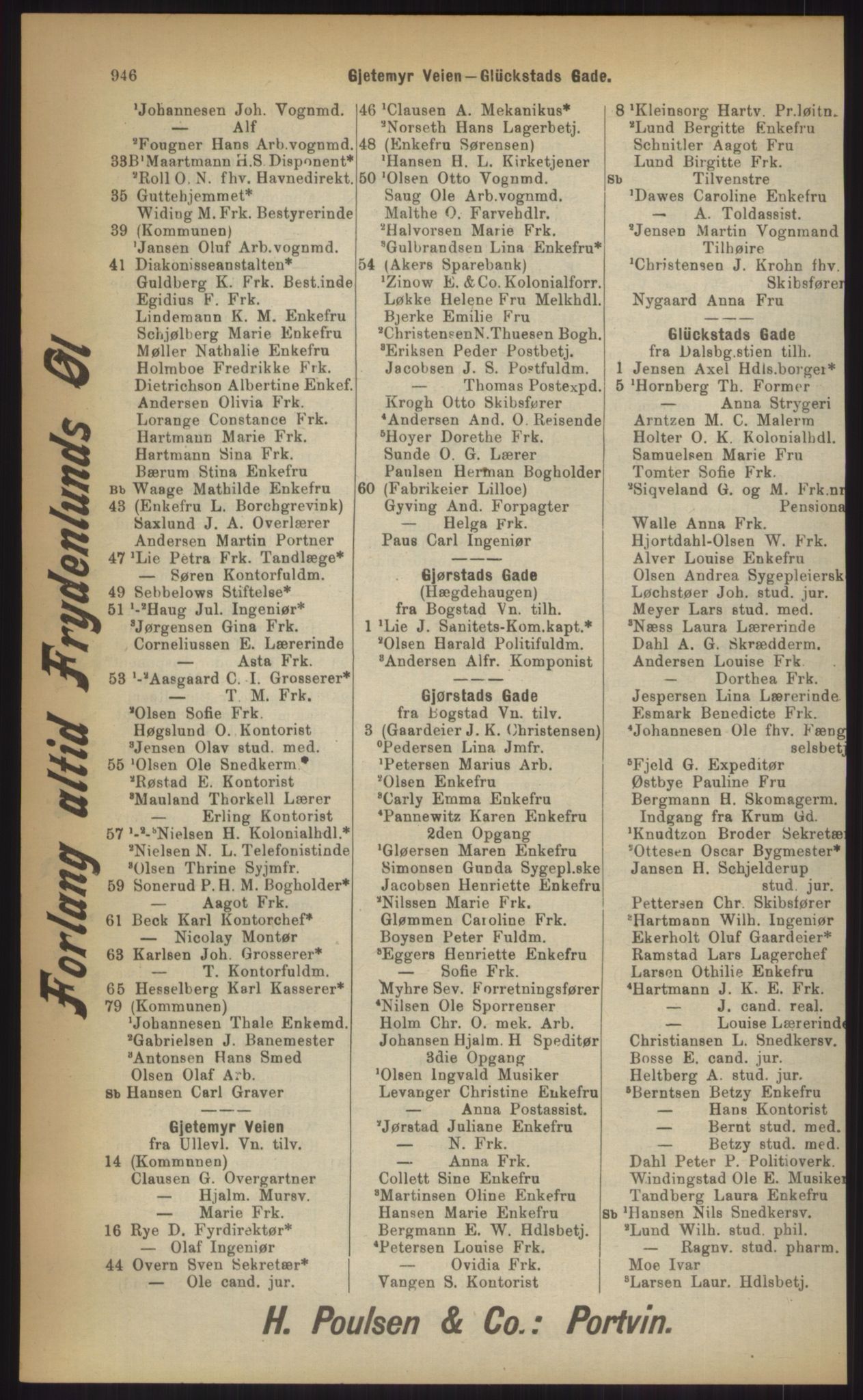 Kristiania/Oslo adressebok, PUBL/-, 1903, p. 946