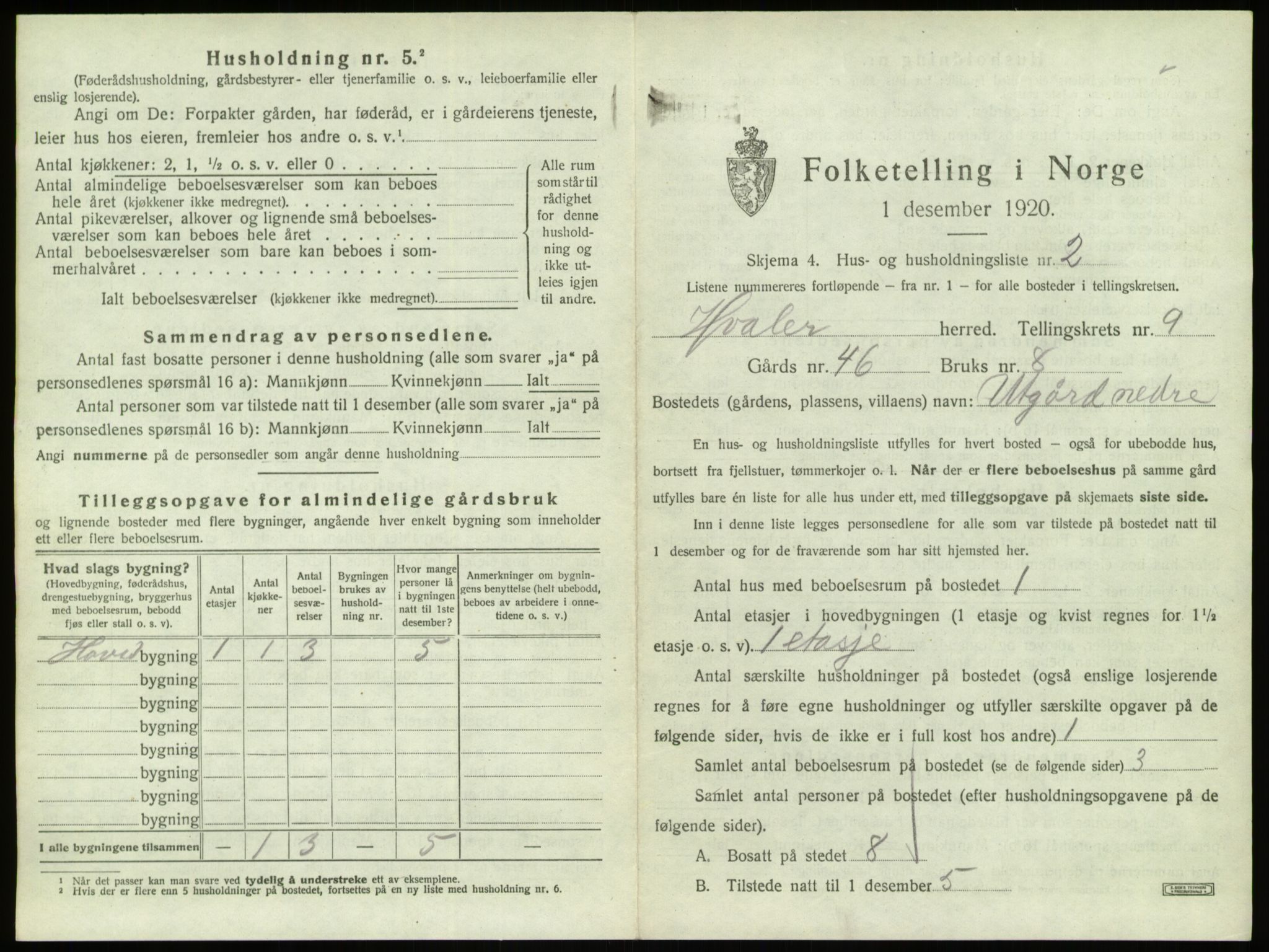 SAO, 1920 census for Hvaler, 1920, p. 1528