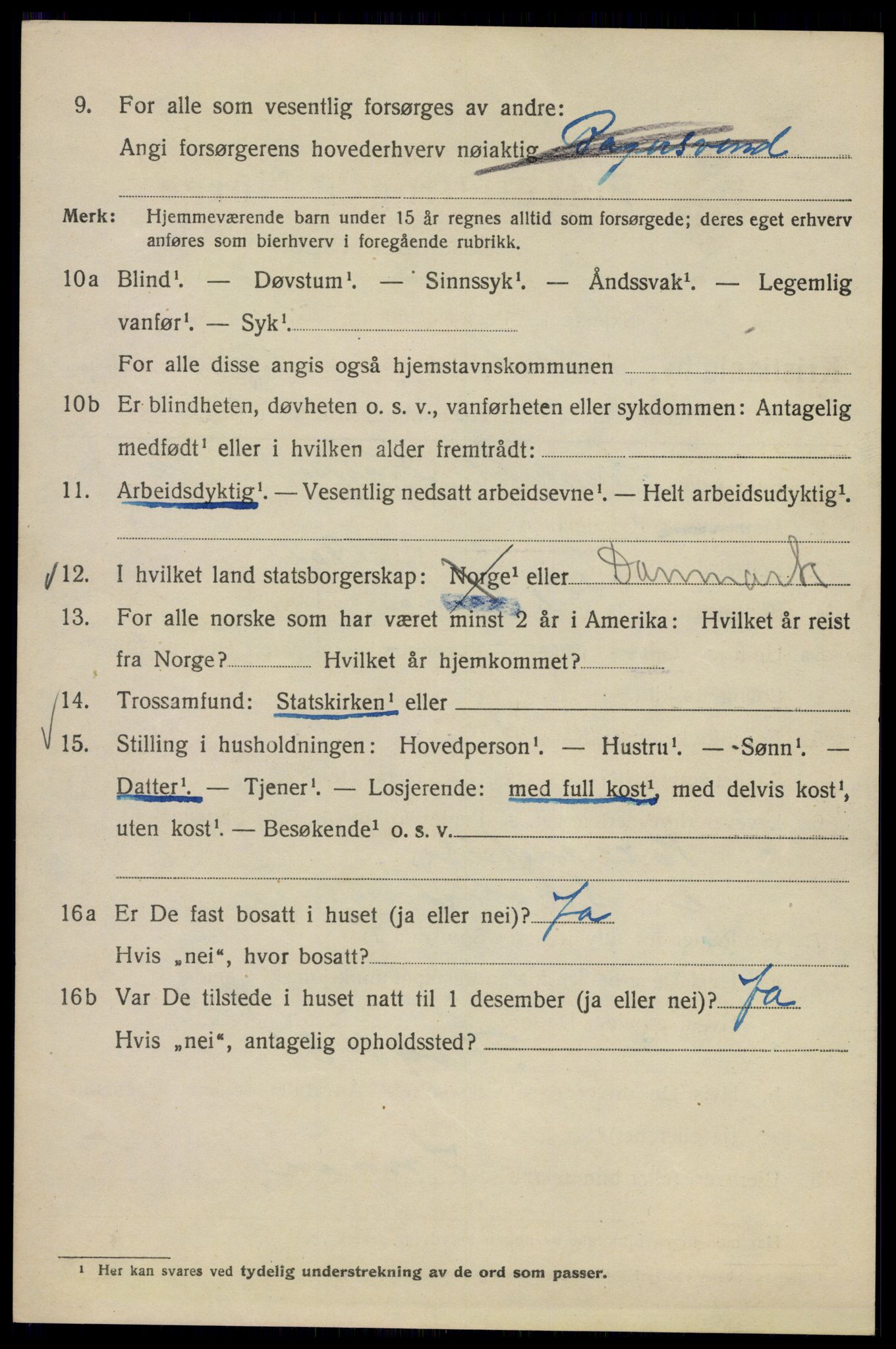 SAO, 1920 census for Kristiania, 1920, p. 285298