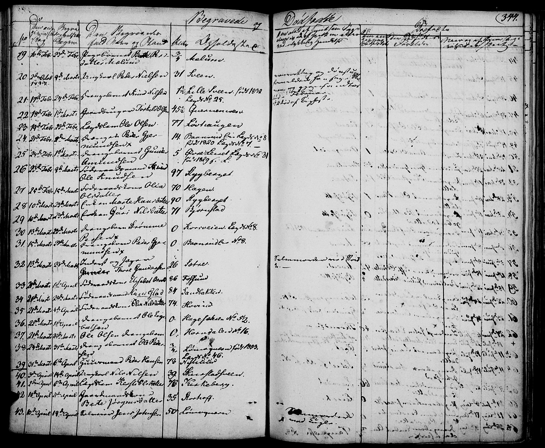 Elverum prestekontor, AV/SAH-PREST-044/H/Ha/Haa/L0008: Parish register (official) no. 8, 1830-1842, p. 344